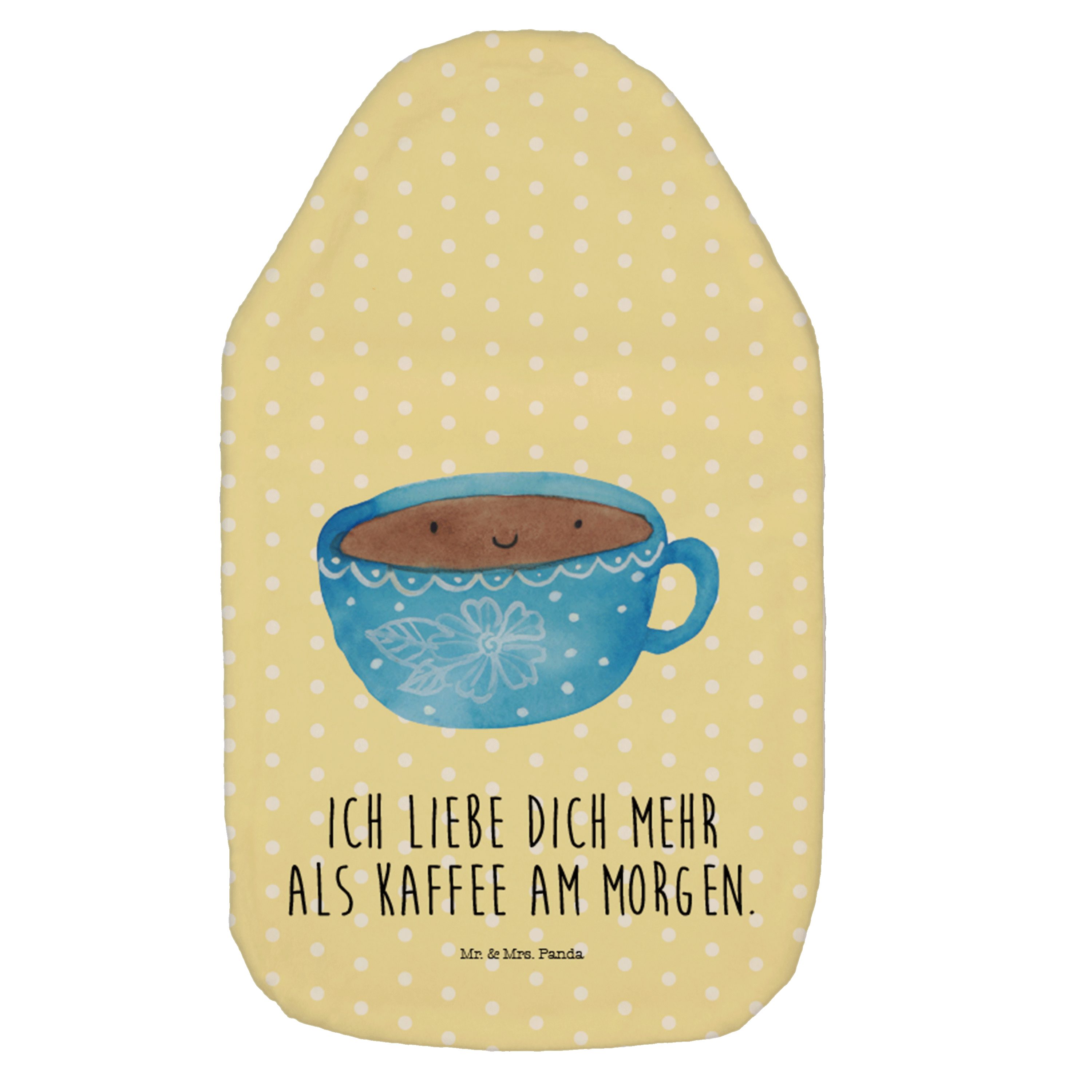 Mr. & Mrs. Panda Wärmflasche »Kaffee Tasse Gelb Pastell Geschenk
