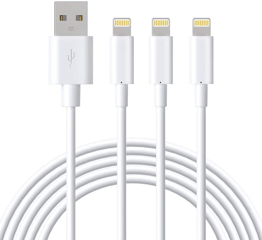 Elegear iPhone Ladekabel USB-A Lightning 1m kompatibel mit iPhone 11 12 13  14 USB-Ladegerät (1-tlg)