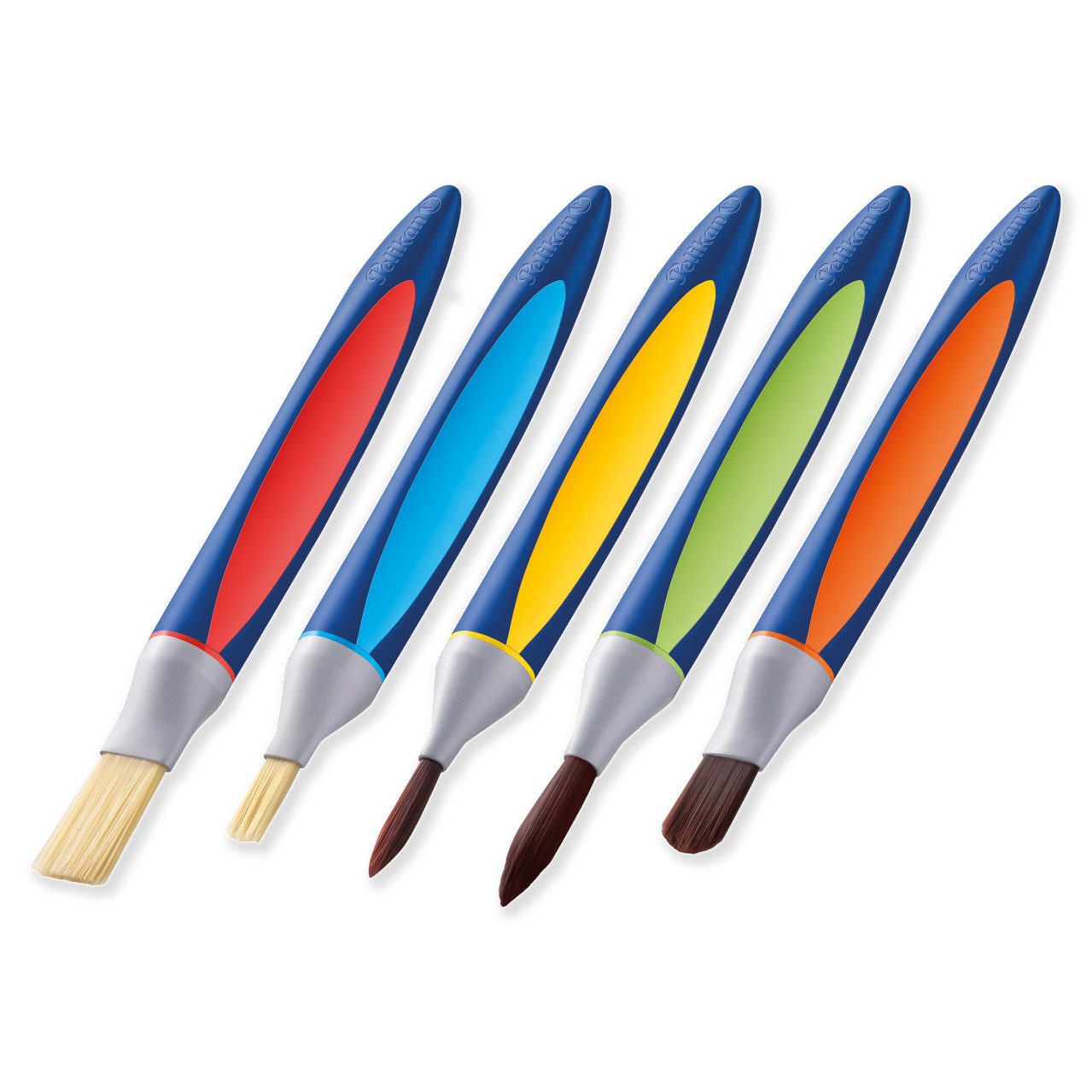 Collegeblock Pelikan griffix Pinselset mit Pinselband 5er Set