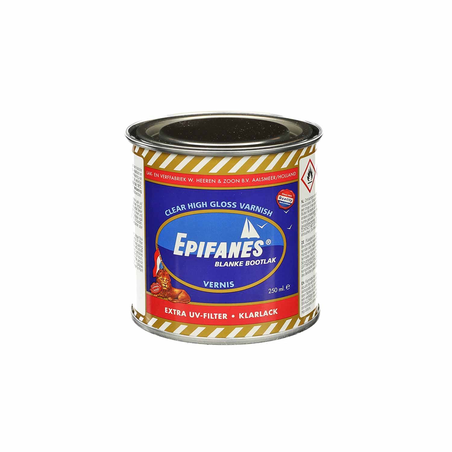 Epifanes Klarlack Epifanes Bootslack / Yachtlack klar, für Holz, mit Extra UV-Filter, Klar, hochglänzend, UV-Filter