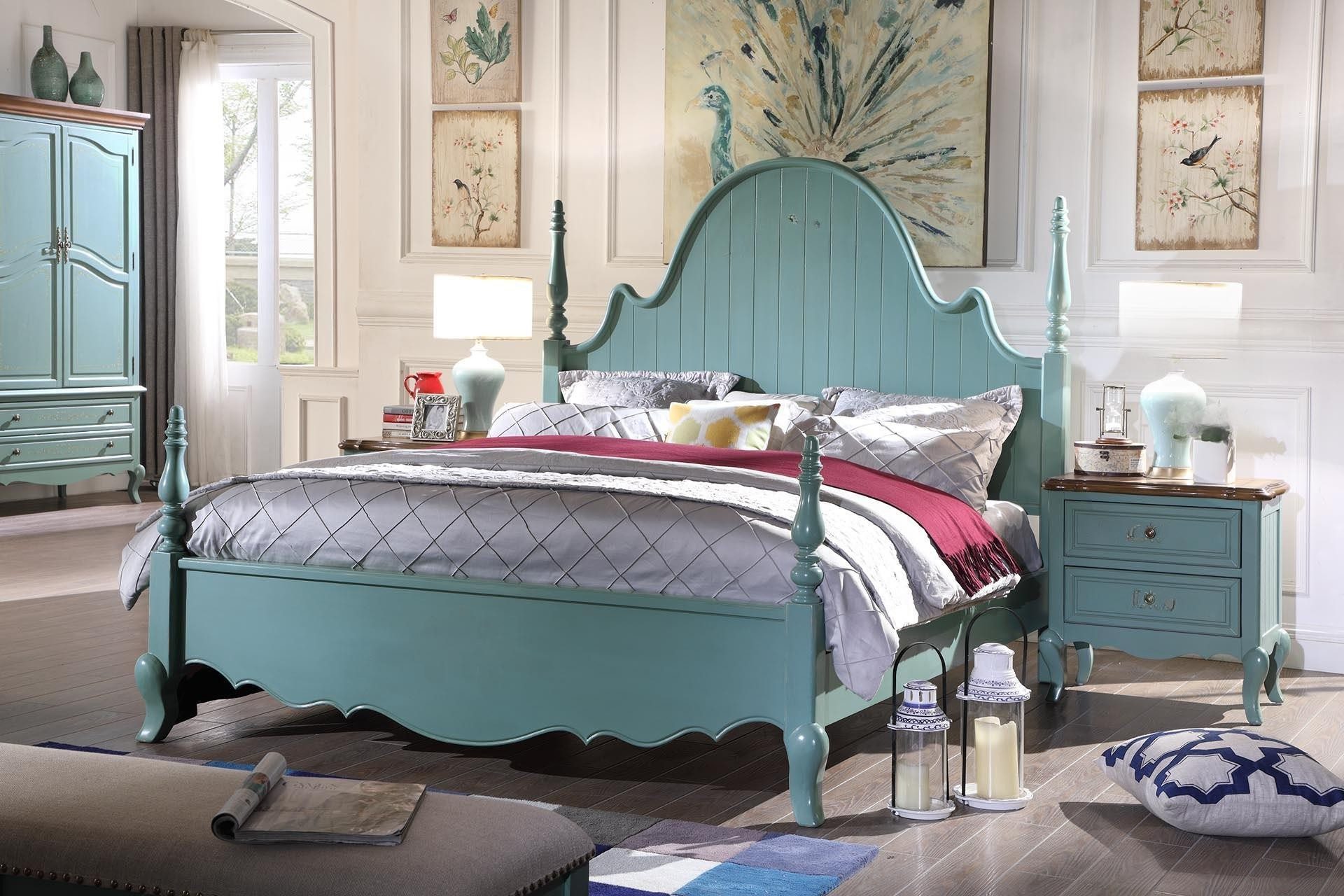 Xlmoebel Holzbett Luxuriöses Designer-Doppelbett im amerikanischen Stil, modern (Doppelbett, 1-tlg., Bett), Hergestellt in Europa