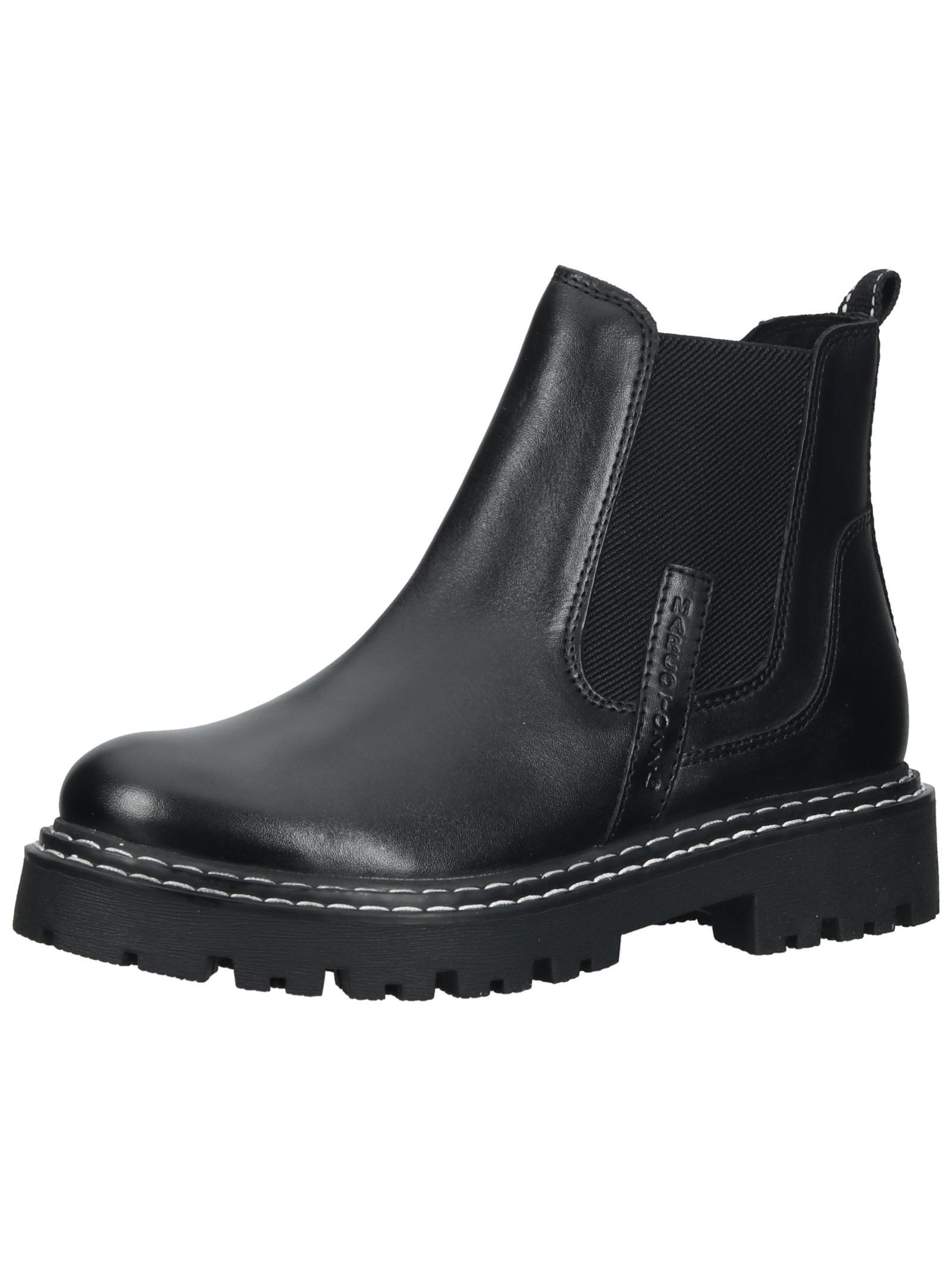 Stiefelette Leder/Textil . Stiefelette