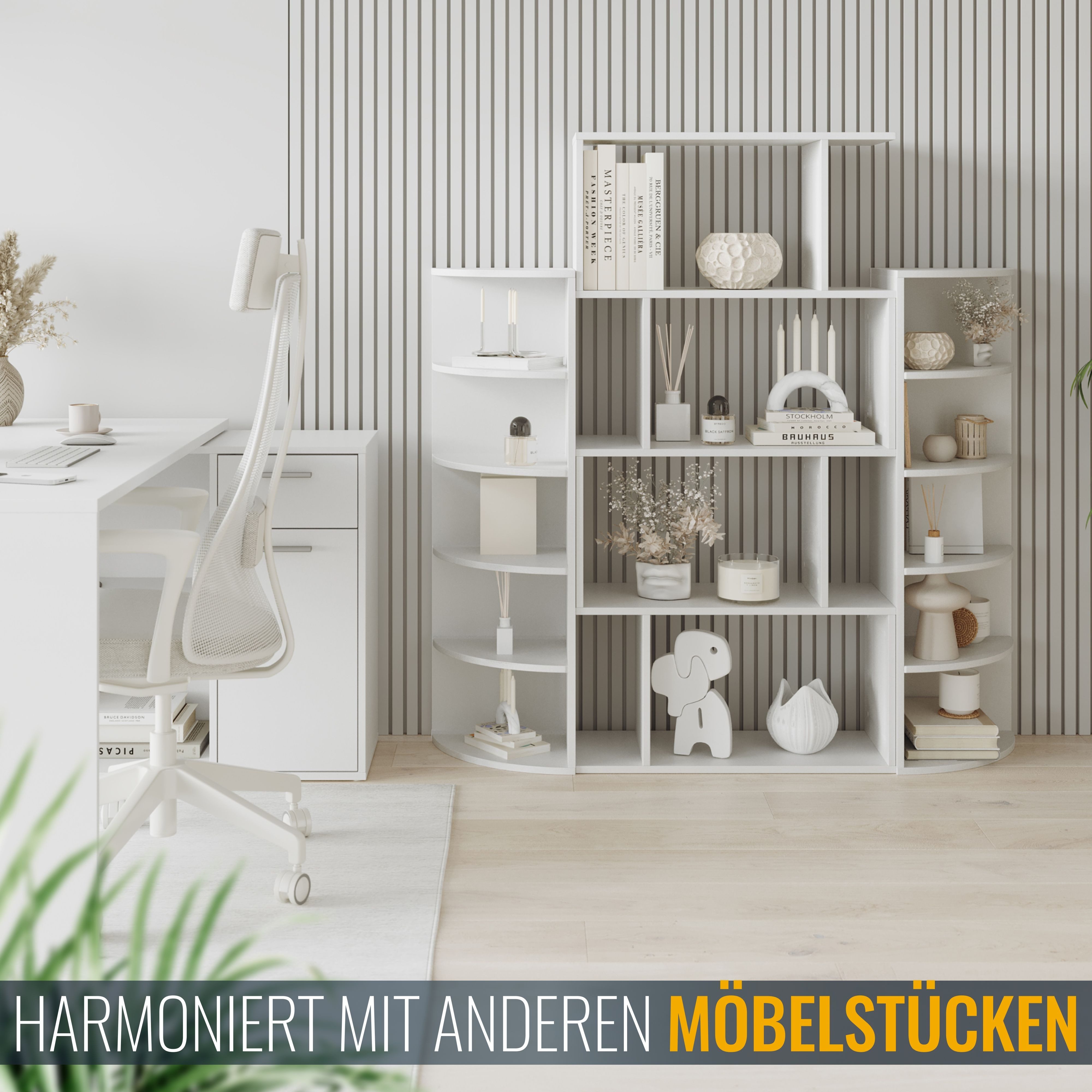 RICOO Eckregal WM059-WM, Standregal Ecke Wandregal günstig online kaufen