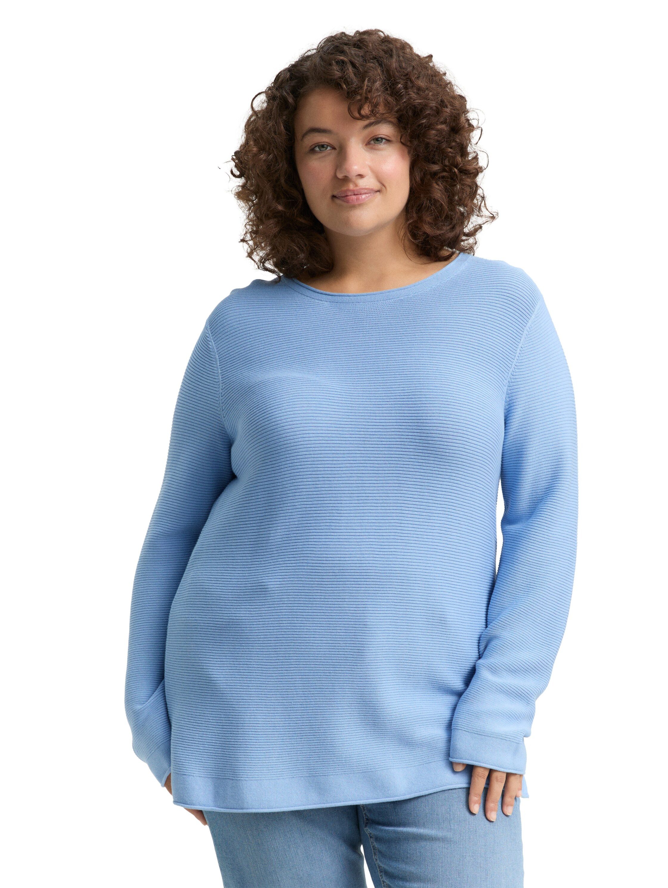 TOM TAILOR PLUS Strickpullover aus Bio-Baumwolle günstig online kaufen