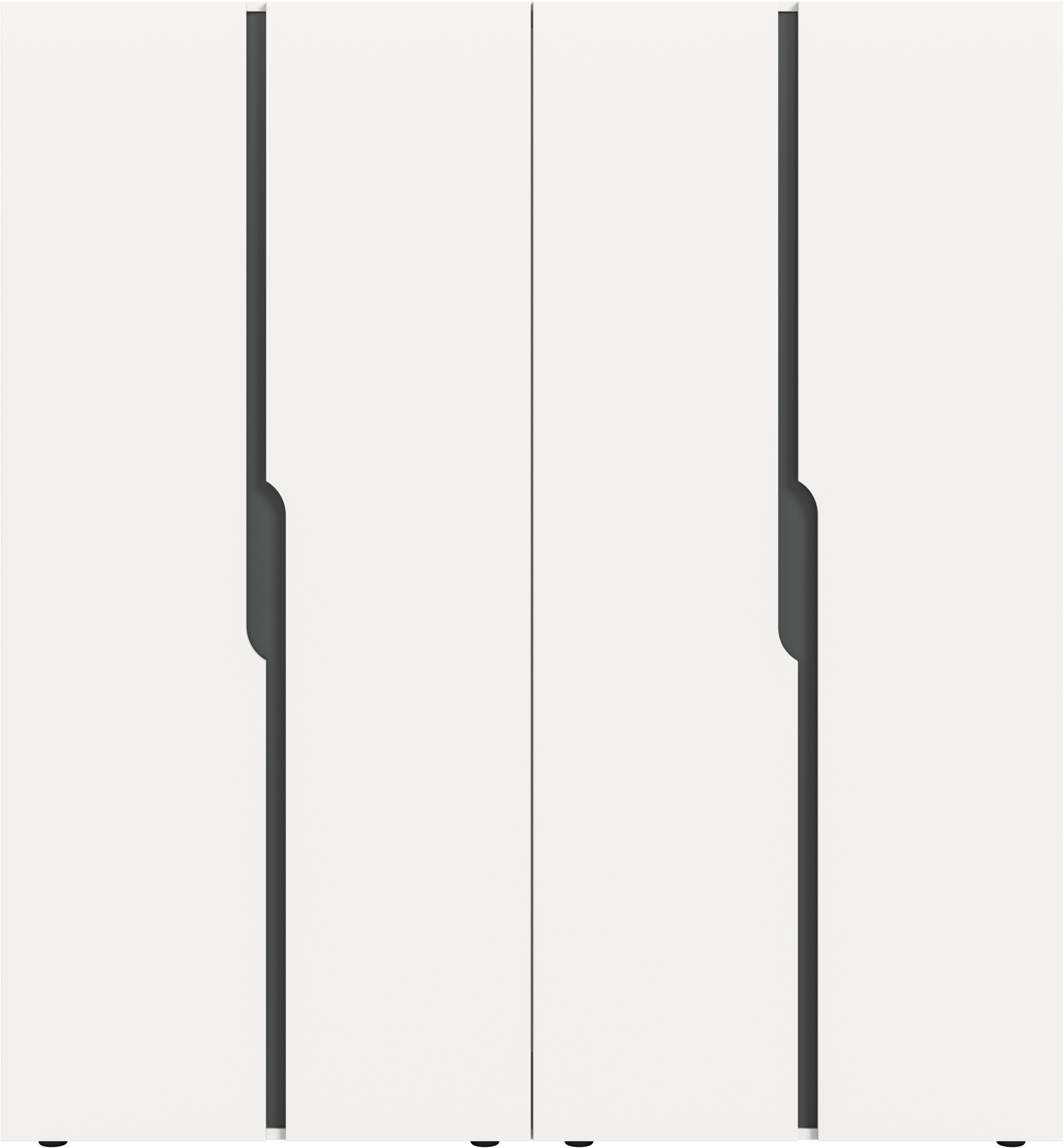 Home affaire Kleiderschrank BJÖRNEBORG, Schlafzimmerschrank, Garderobe, Schrank (inklusive Wechselblende in anthrazit und Artisan Eiche Nachbildung) 2 Schränke, je 80 cm breit, 2 Kleiderstange, 4 Böden