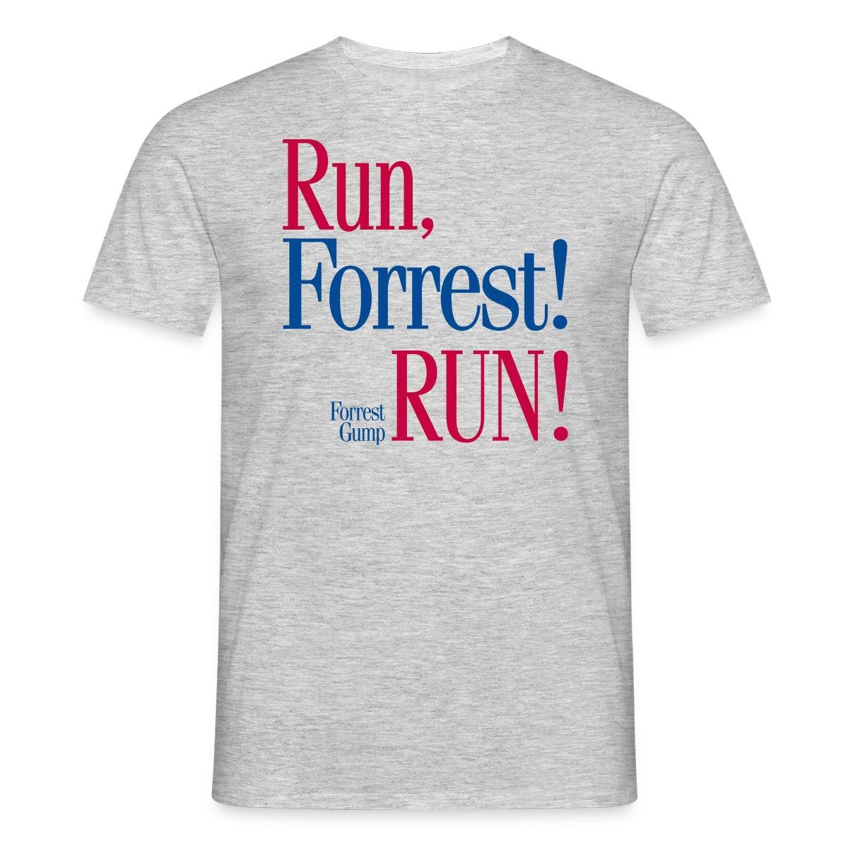 Spreadshirt T-Shirt Forrest Gump Run, Forrest Run Jogging Spruch Männer T-Shirt (1-tlg)