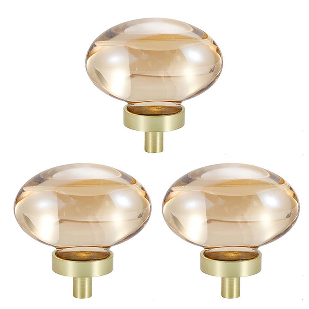 Möbelgriff 3PCS Möbelknöpfe Kristall Schubladenknöpfe dekorative Möbelgriffe