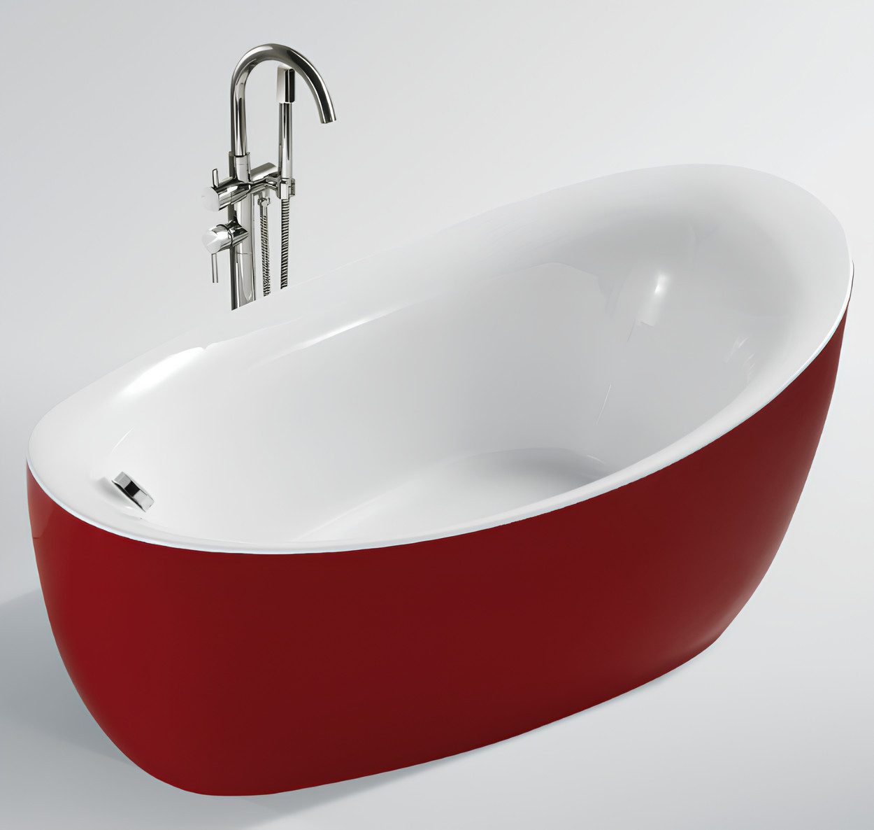 JVmoebel Badewanne Acryl Badewanne Wanne Standbadewanne Freistehende Modern Badezimmer, (1-tlg), Made in Europa