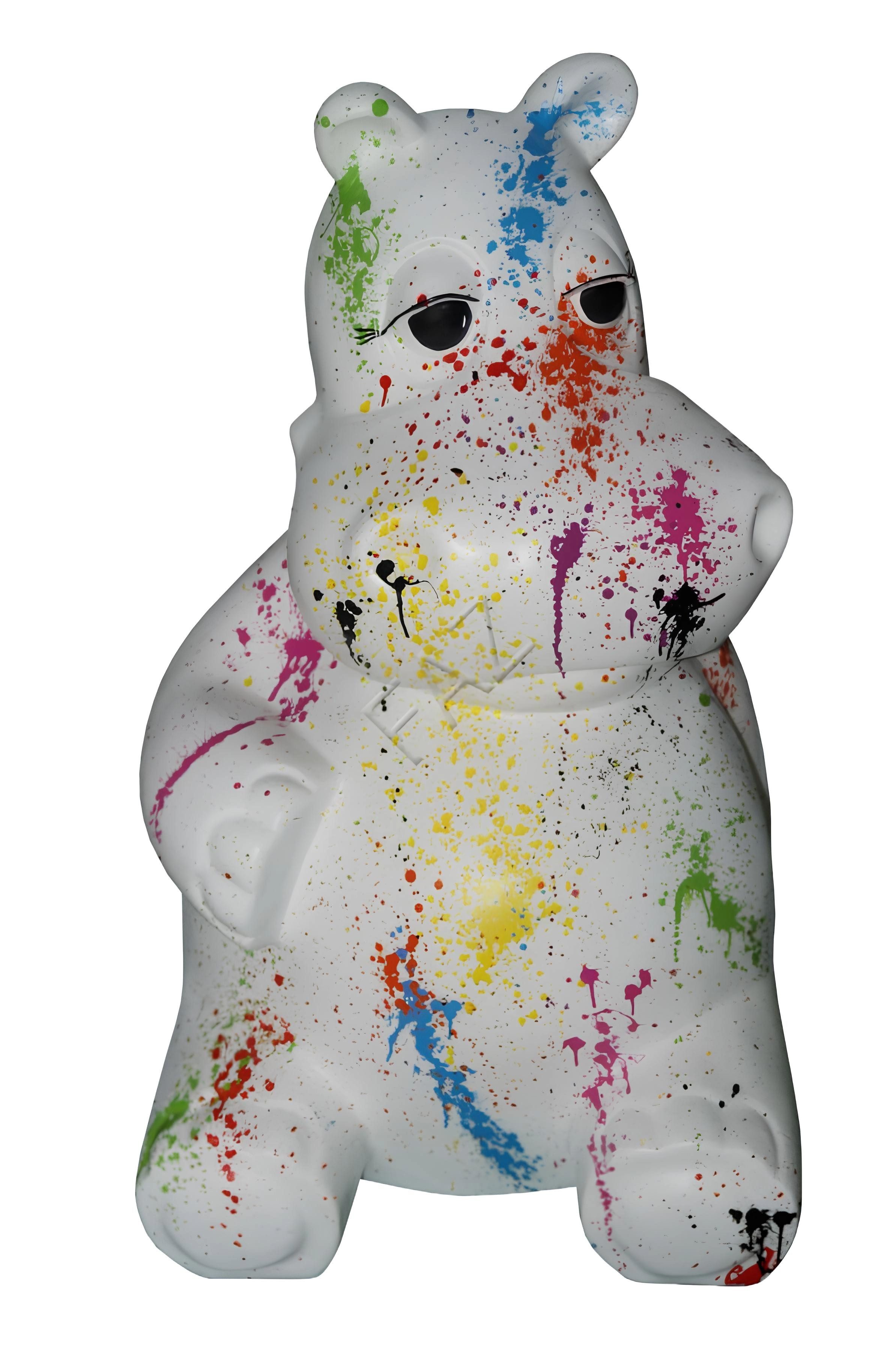 JVmoebel Tierfigur Nilpferd Figur aus hochwertigem Material in detailreicher Gestaltung (1 St., Nilpferd Material : Kunststoff 50 x 33 x 33 cm Höhe), Made in Europa