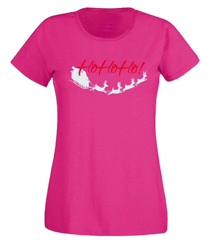 T-Shirt Ho Ho Ho! - Rentierschlitten