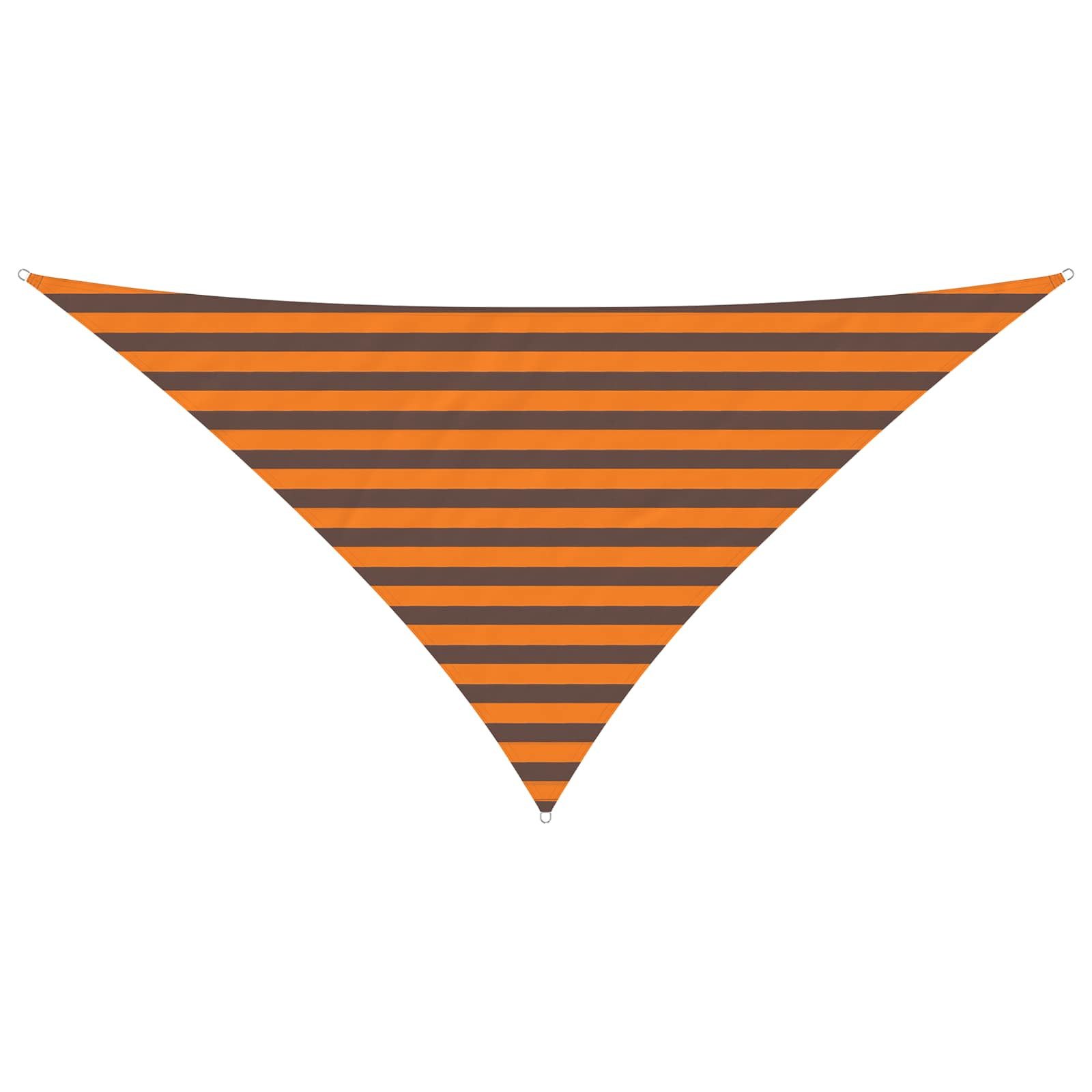 vidaXL Sonnensegel Sonnensegel Orange und Braun 2,5 x 2,5 x 3,5 m, (1-tlg)
