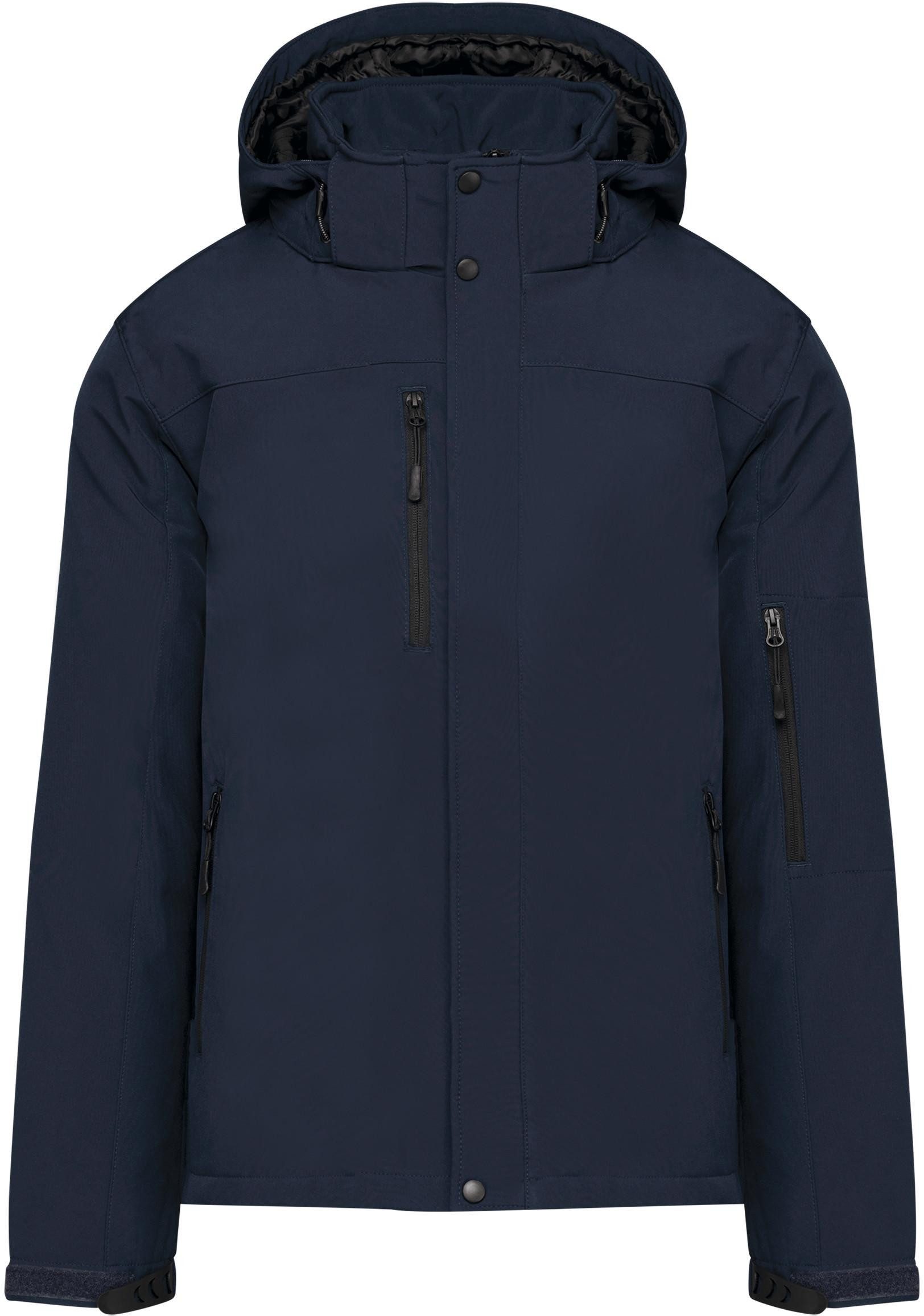 Kariban Outdoorjacke Herrenparka Softshell wattiert mit Kapuze