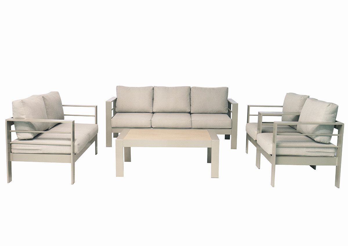 MeXo Gartenlounge-Set Terrassenmöbel Set 6-7 Personen günstig online kaufen