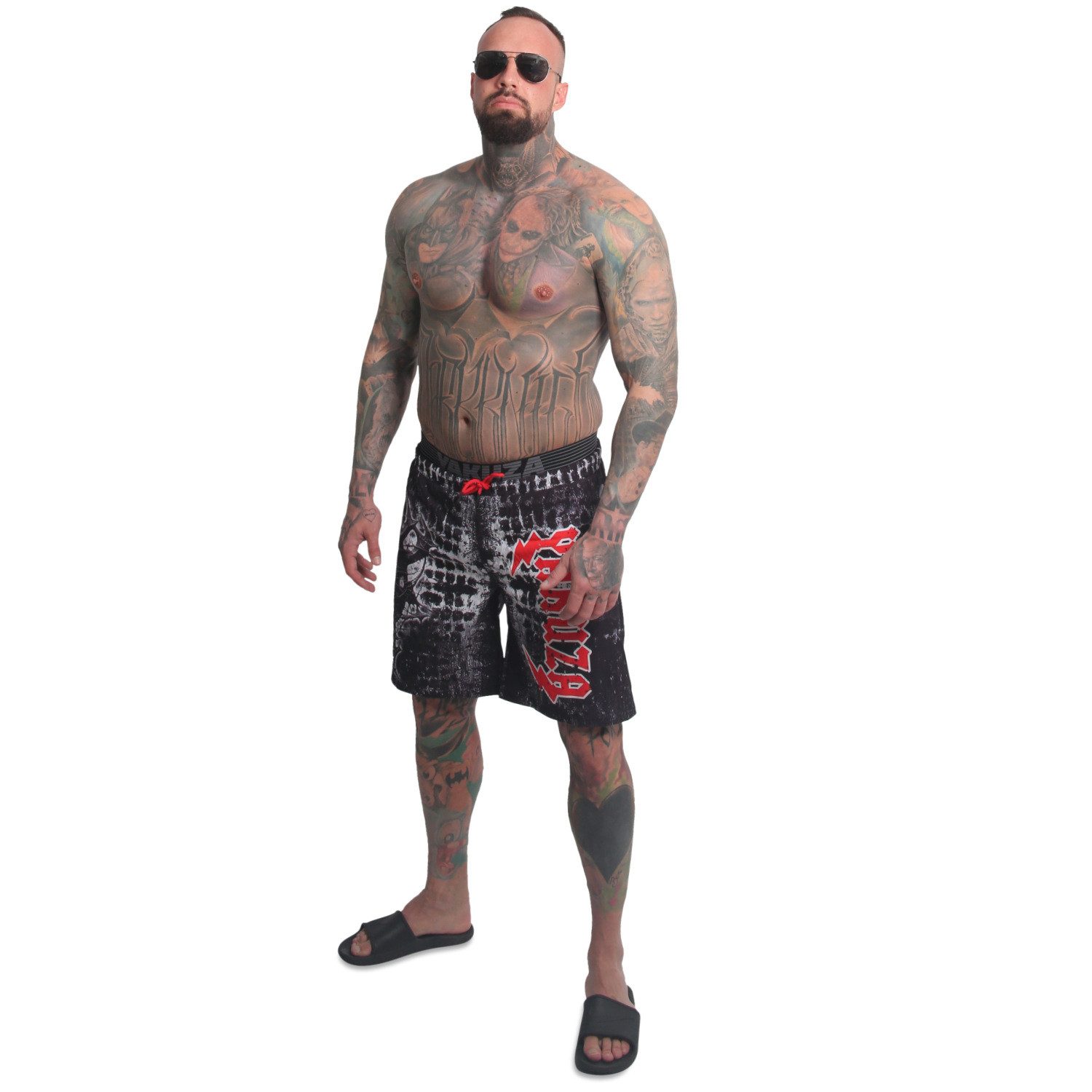 YAKUZA Boardshorts Ahole mit Doppelbund