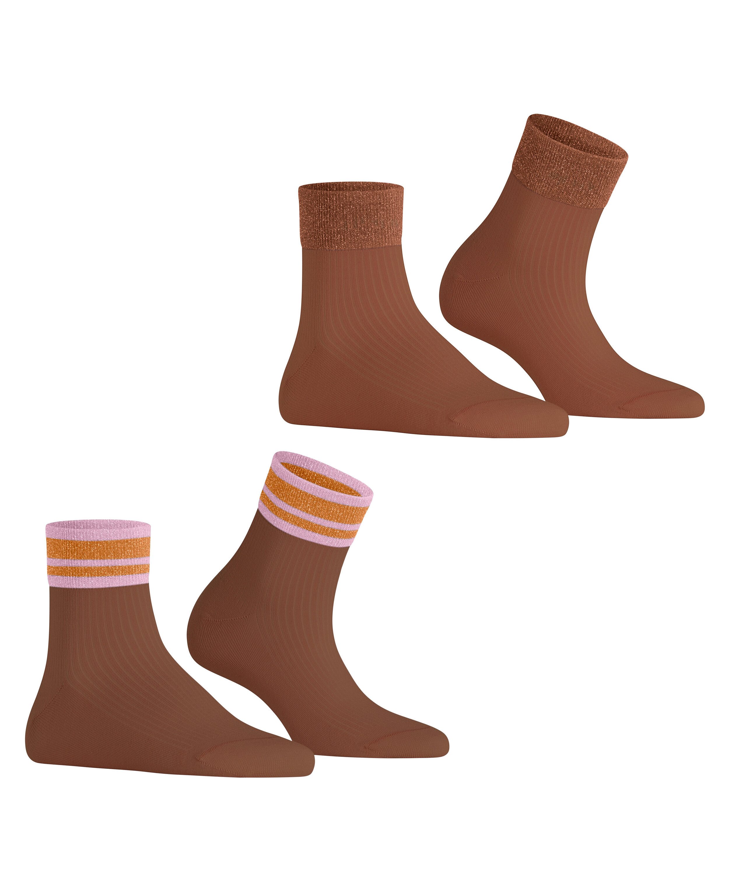 Esprit Kurzsocken Retro Glitter 2-Pack (2-Paar) günstig online kaufen