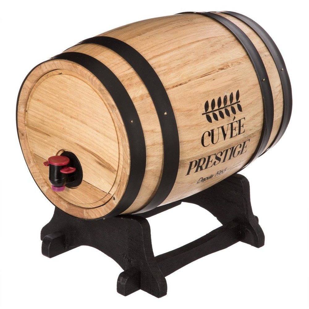 Secret de Gourmet Weinregal Weinfässchen zum Ausschenken - für 5,5 Liter