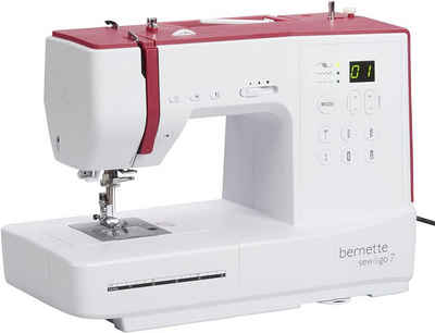 Bernette Computer-Nähmaschine sew&go 7, 80 Programme, -einstellbare Stichlänge, Stichbreite, Einfädelautomatik, Nadelstopp