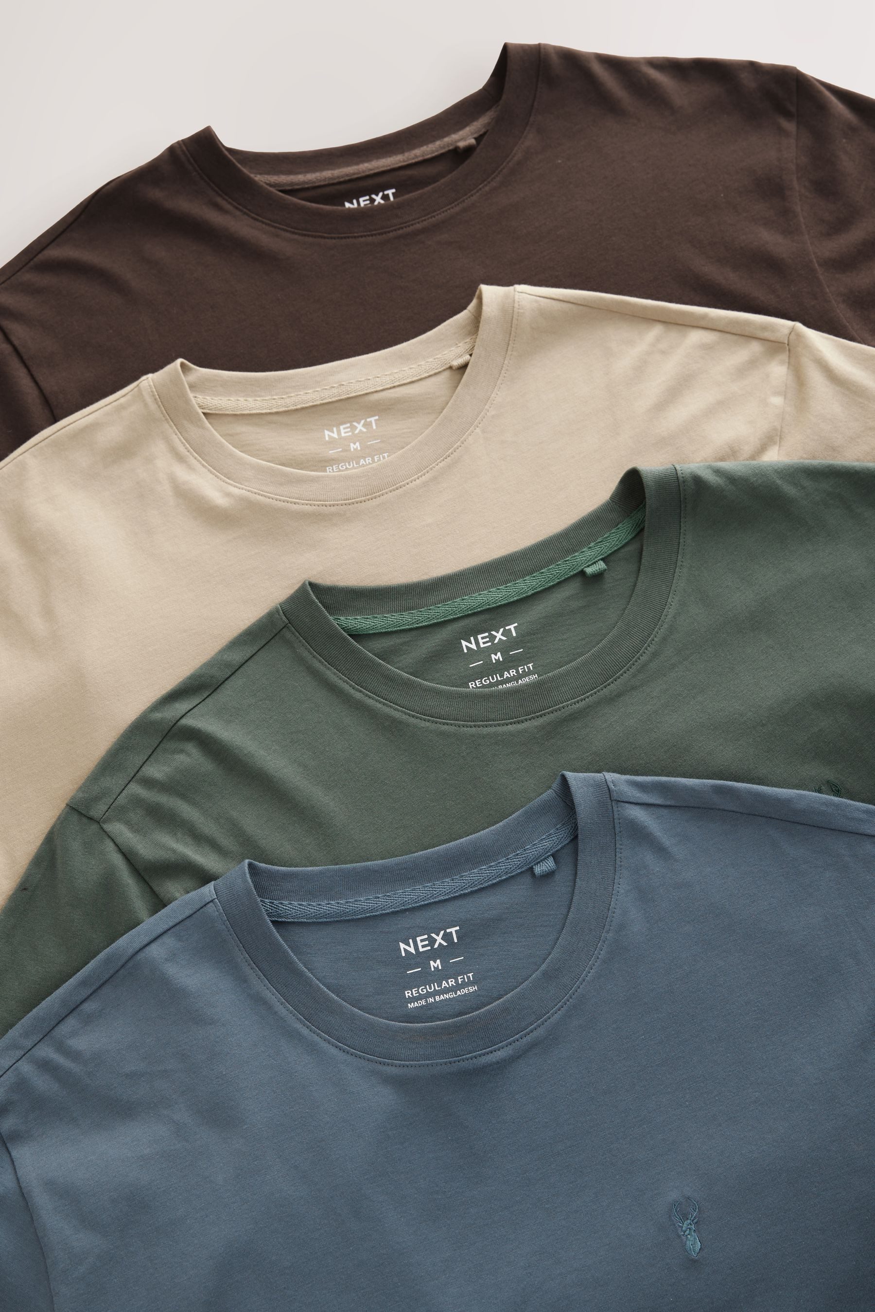 Next T-Shirt Regular Fit T-Shirts, 4er-Pack (4-tlg) günstig online kaufen