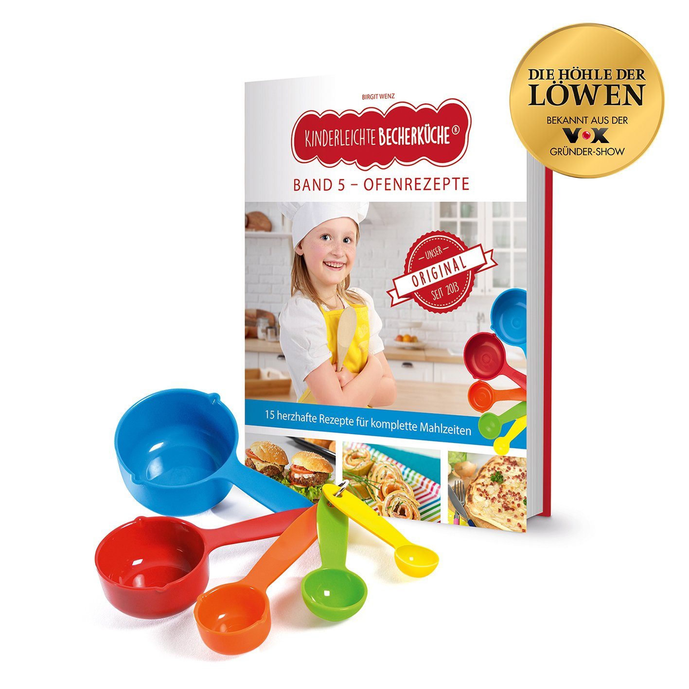 Kinderleichte Becherküche Back-Set Kinderleichte Becherküche - 5 Messbecher + Rezept, Rezeptbuch 3