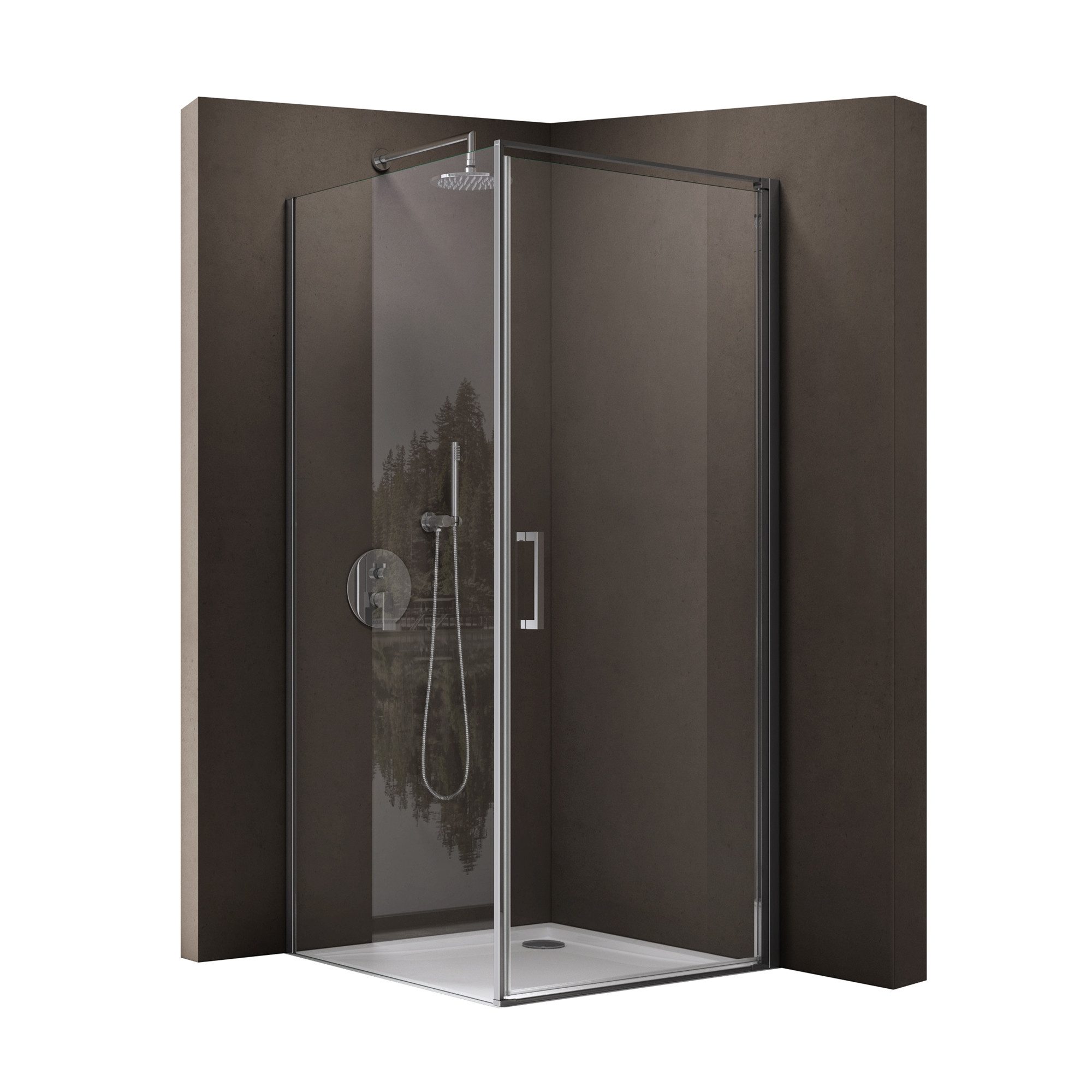doporro Eckdusche Eck-Duschkabine Ravenna36K-plus ESG-Sicherheitsglas Nano- günstig online kaufen