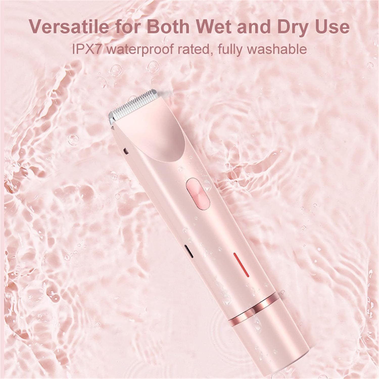 FELIXLEO Elektrokörperrasierer 2-in-1 Damen Körperrasierer Haartrimmer Wasserdicht Bikini Trimmer – Bild 4 von 5