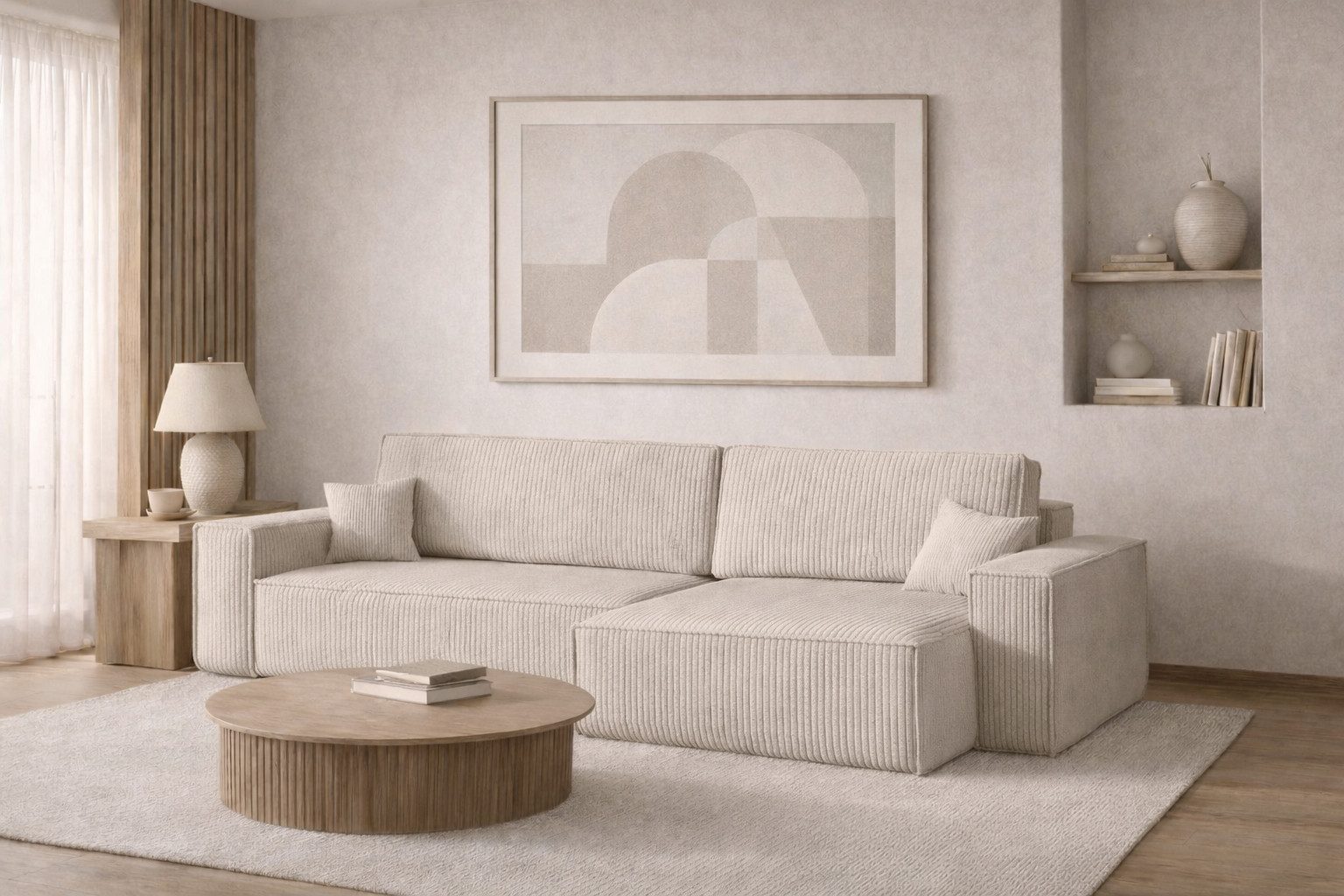 Kaiser Möbel Ecksofa mit schlaffunktion und bettkasten, BEST XL stoff Poso, Quelle, Verita, Mit Bettfunktion und Bettzeugfach