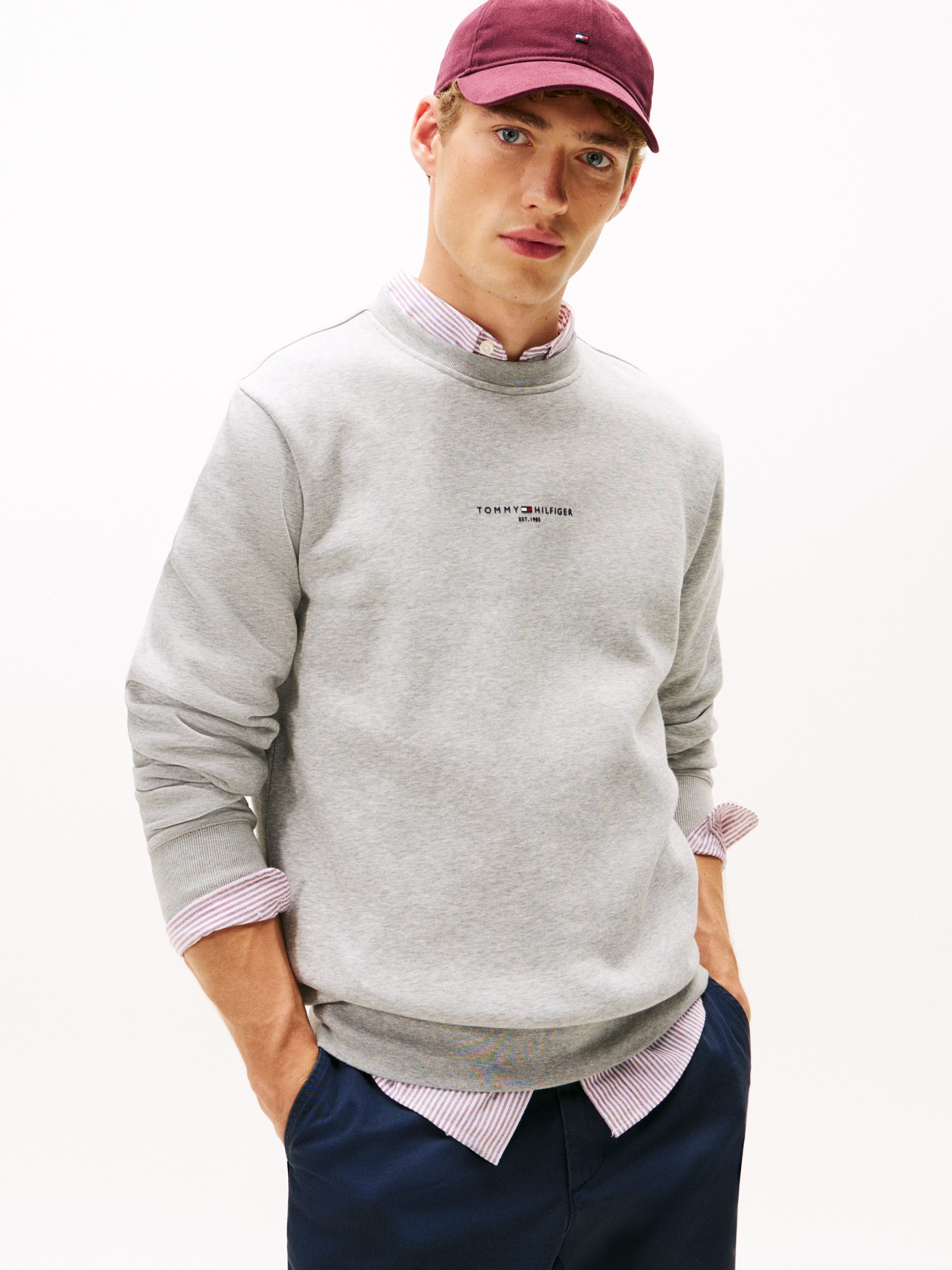 Tommy Hilfiger Sweatshirt TOMMY LOGO TIPPED CREWNECK günstig online kaufen