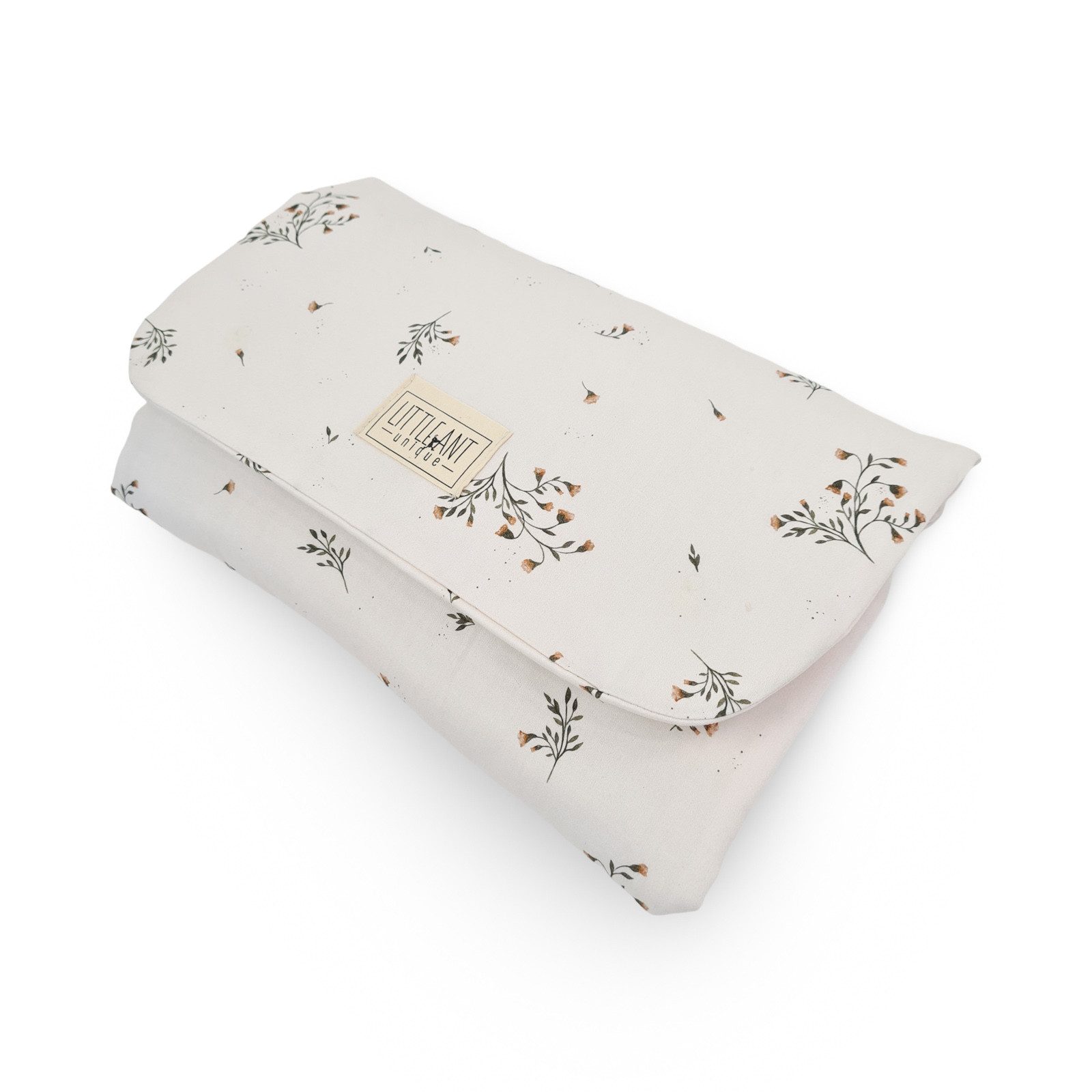 LittleANTunique Wickeltasche Wickelunterlage & Windeltasche 2in1 für unterwegs I Frühlingsblume