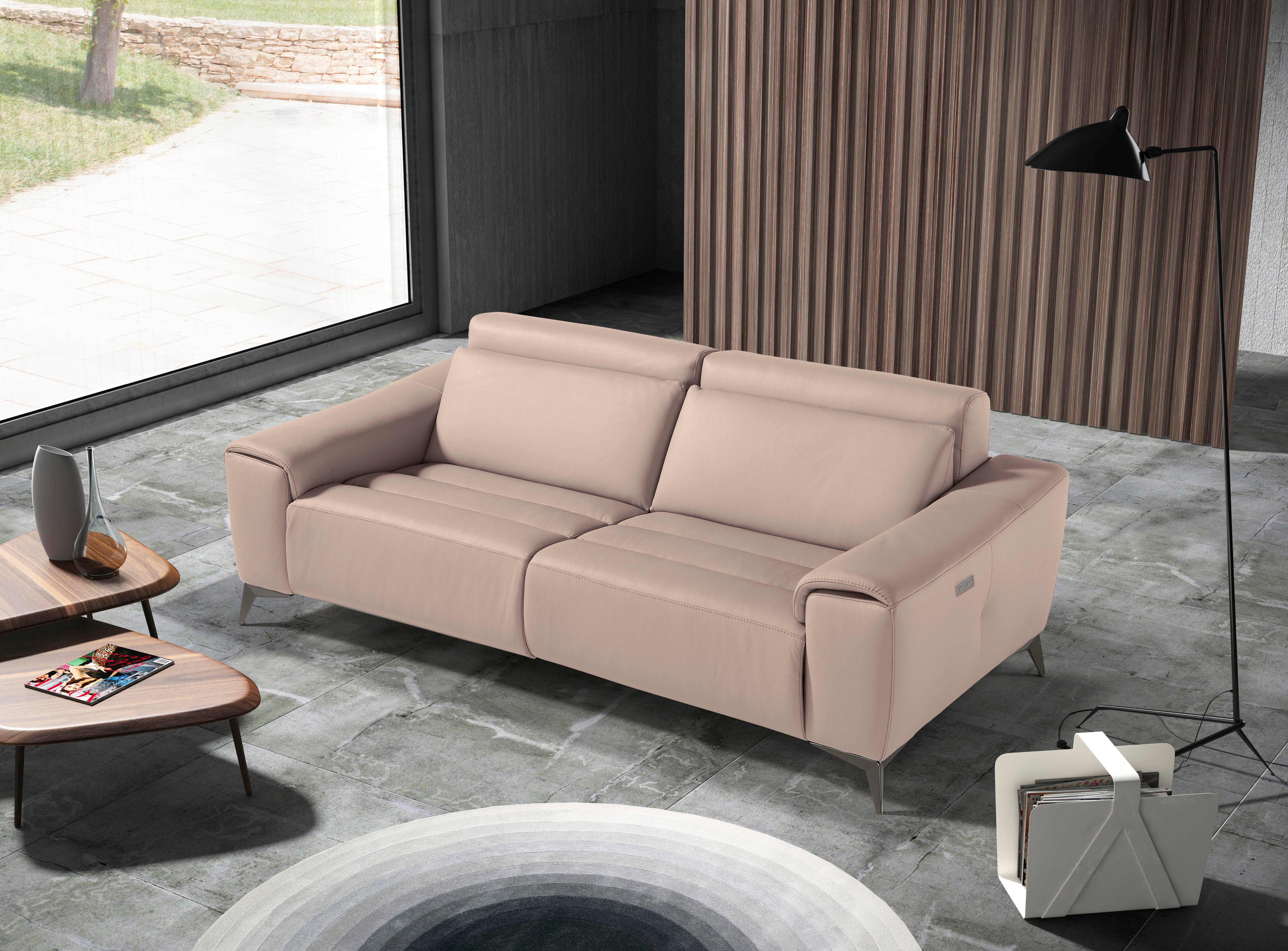 Egoitaliano 2,5-Sitzer Suzette, Designsofa mit elektrischen Komfortfunktionen, edel & bequem, inkl. 2 elektronischer Relaxfunktionen, Rücken- und Fußteilfunktion