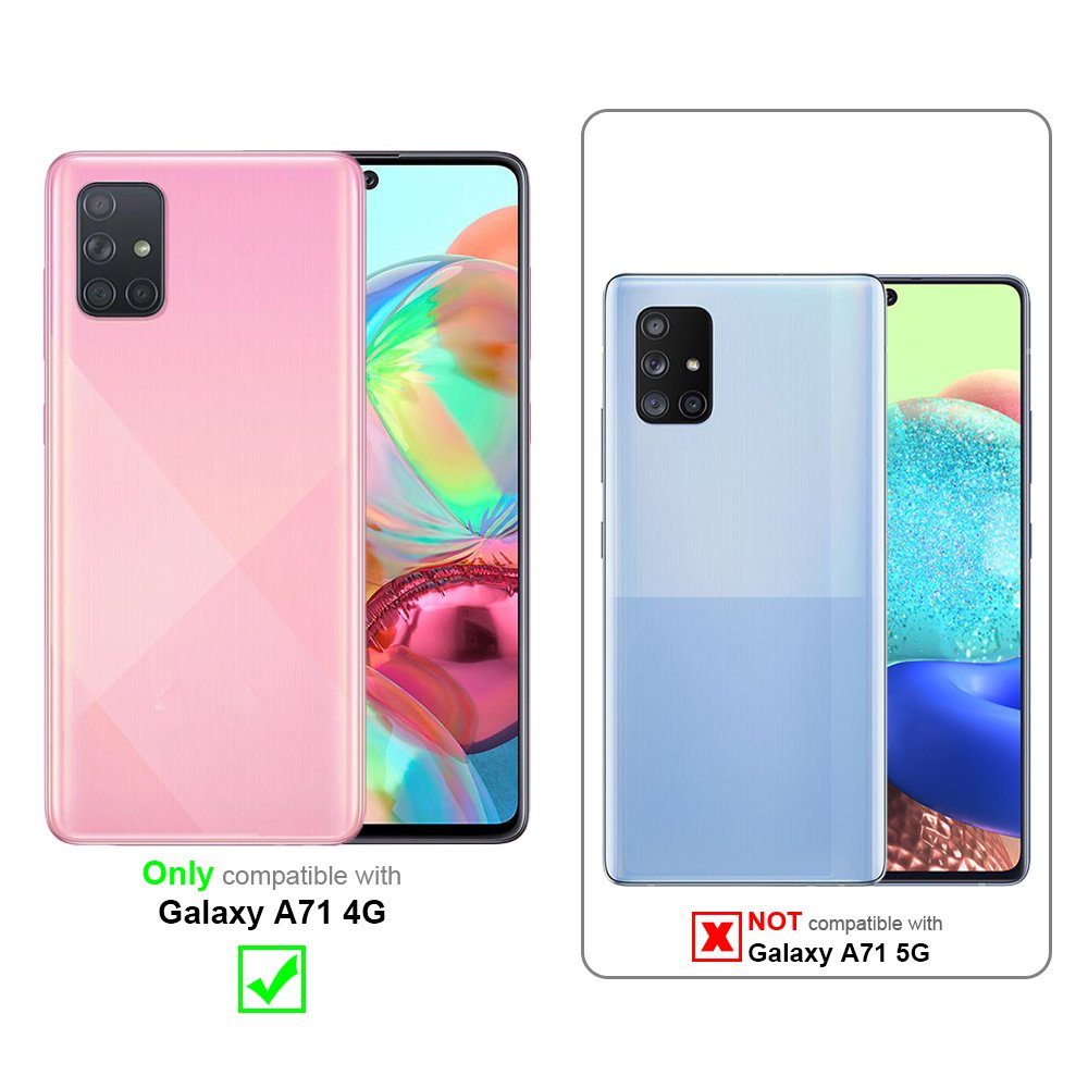 Cadorabo Handyhülle für Samsung Galaxy A71 4G Hülle Samsung Galaxy A71 4G, Flexible Hülle TPU Silikon Schutzhülle Back Cover Case