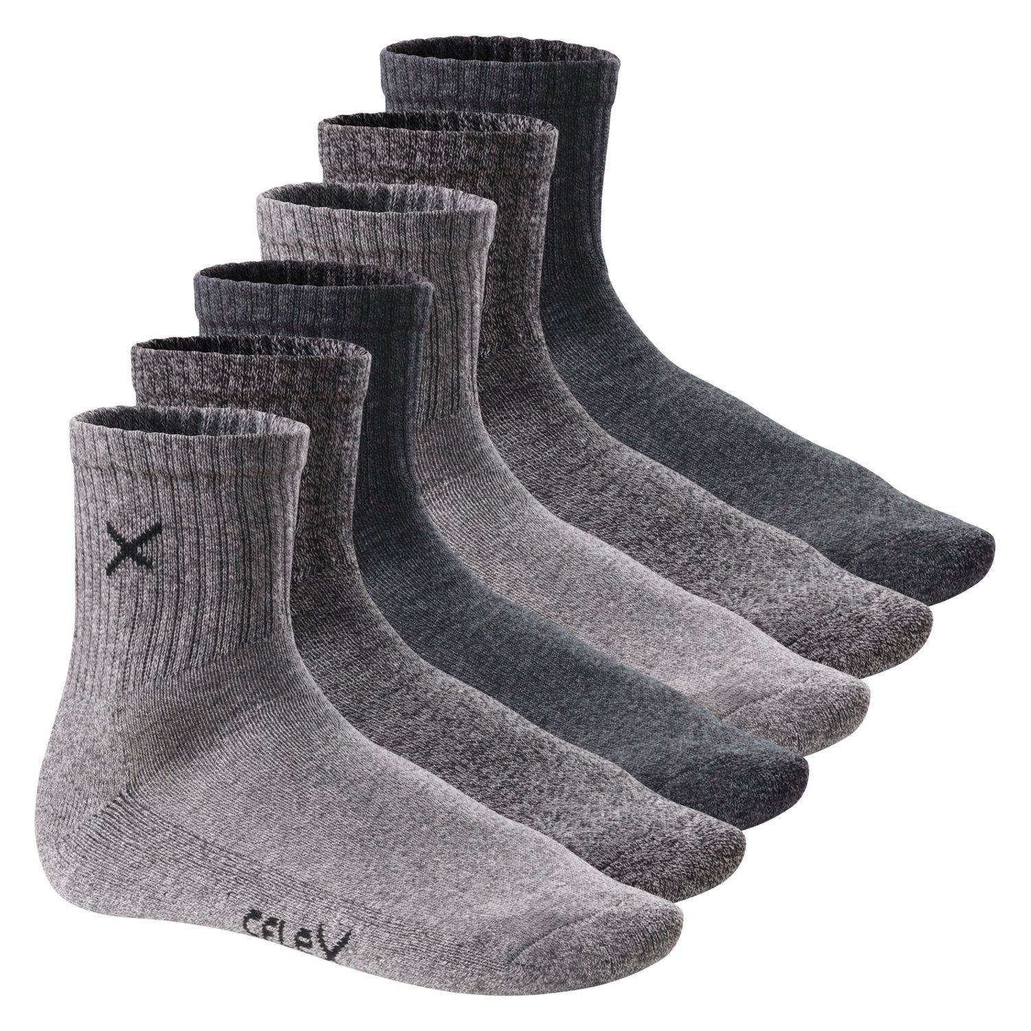 Lifestyle CFLEX Crew Mouline Sportsocken Paar) (6 & Socks Herren Damen Sports Short