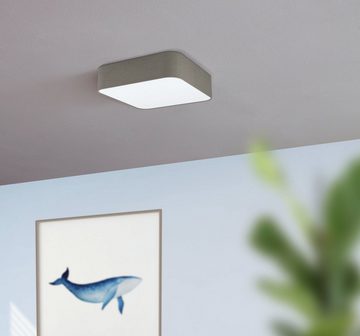 EGLO LED Deckenleuchte Pasteri square, Leuchtmittel exklusive, Deckenleuchte, Wohnzimmerlampe Küchenlampe, Flurlampe Decke, E27