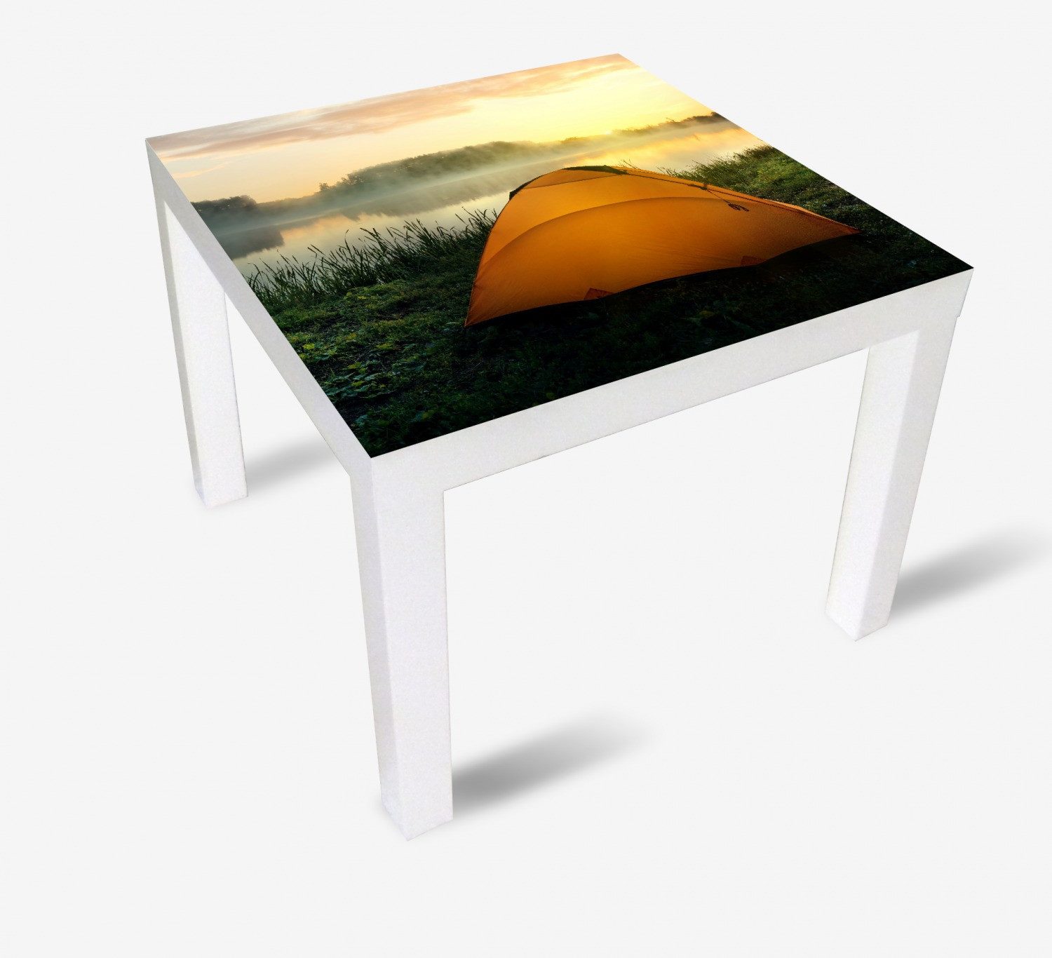 Wallario Möbelfolie Morgendämmerung am Seeufer