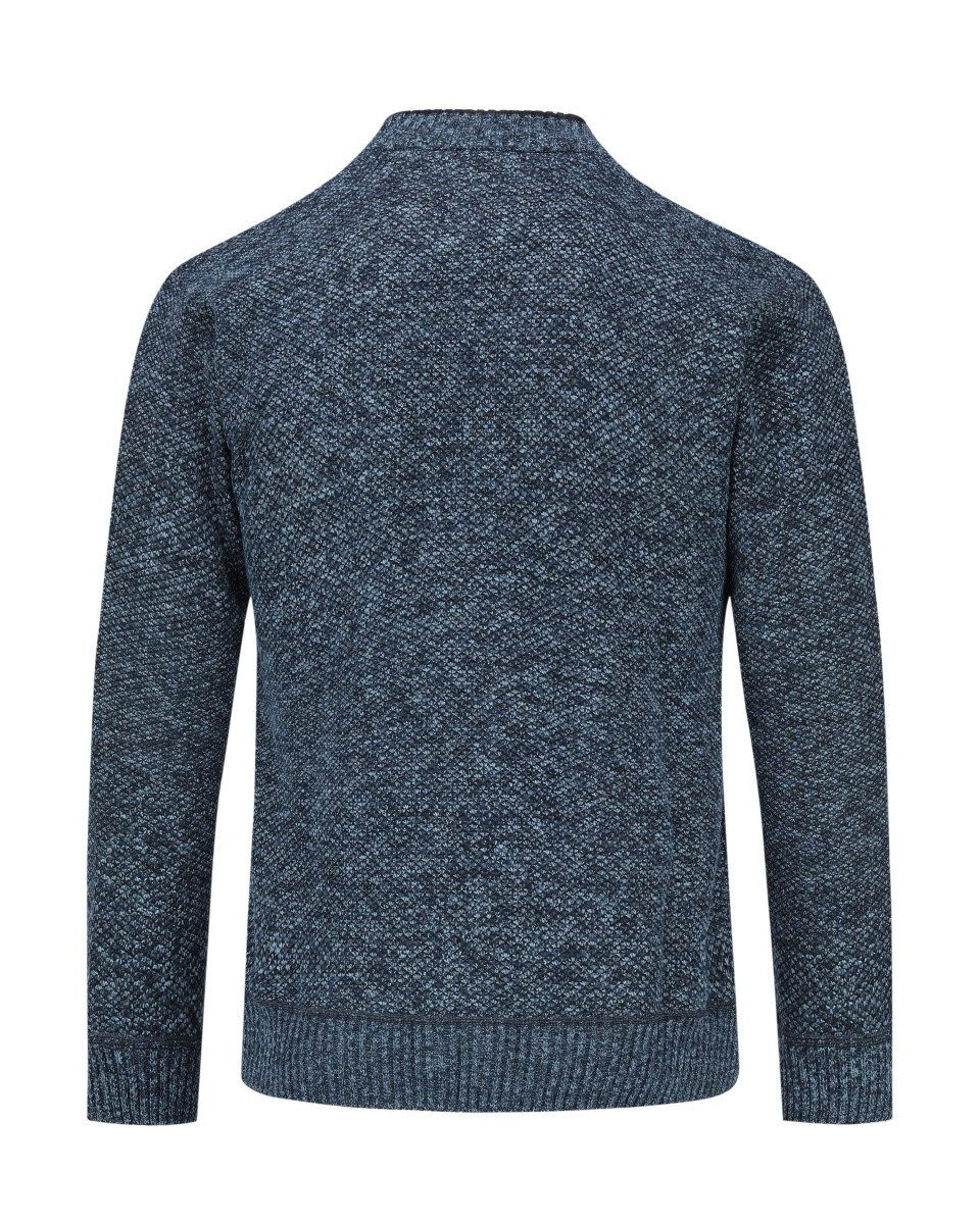 Allthemen Cardigan Herren Strickjacke mit V Ausschnitt Grobstrick Cardigan mit Knöpfen – Bild 3 von 5