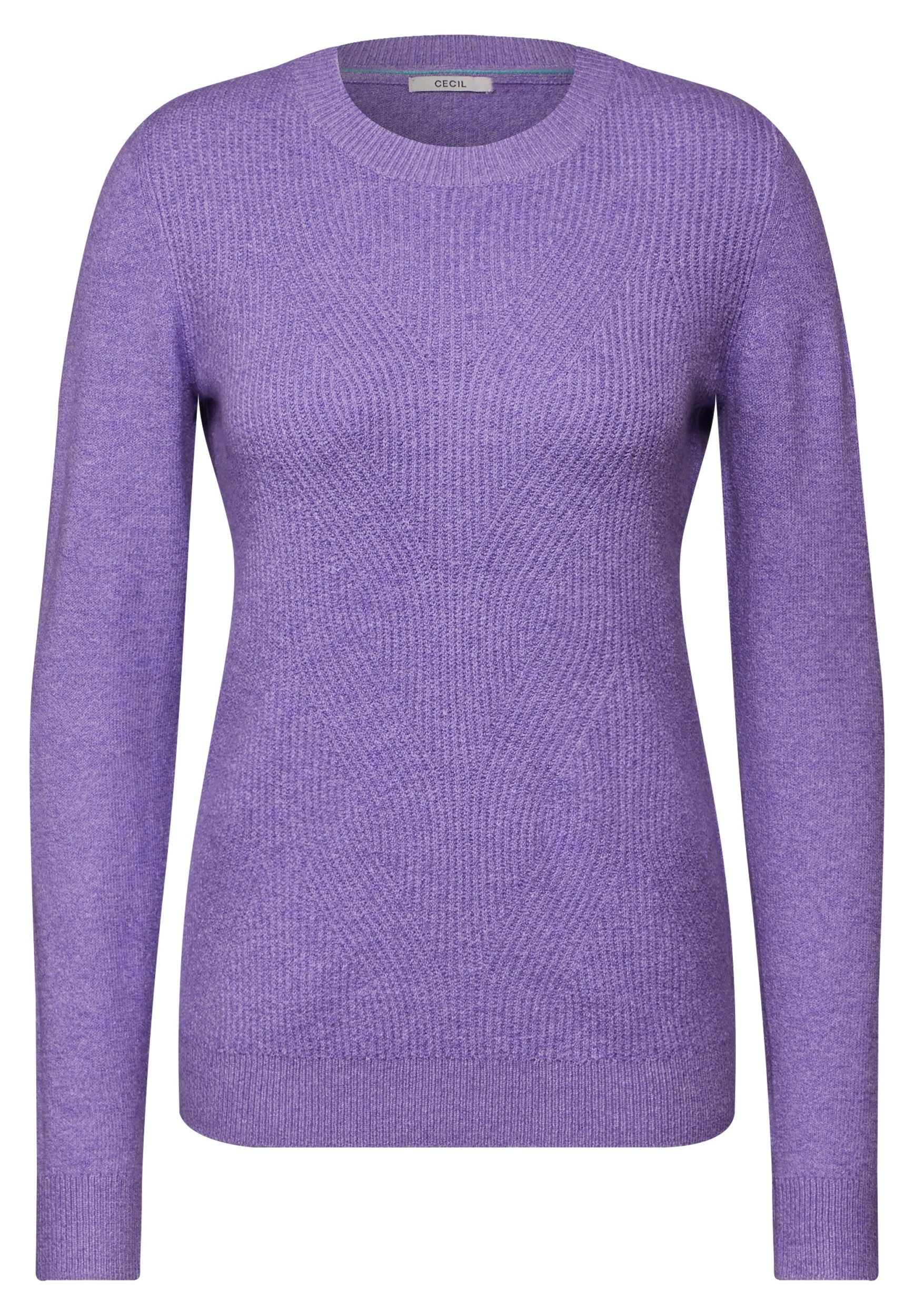 CECIL Strandpullover TOS_Cosy cable_mix gentle lilac günstig online kaufen