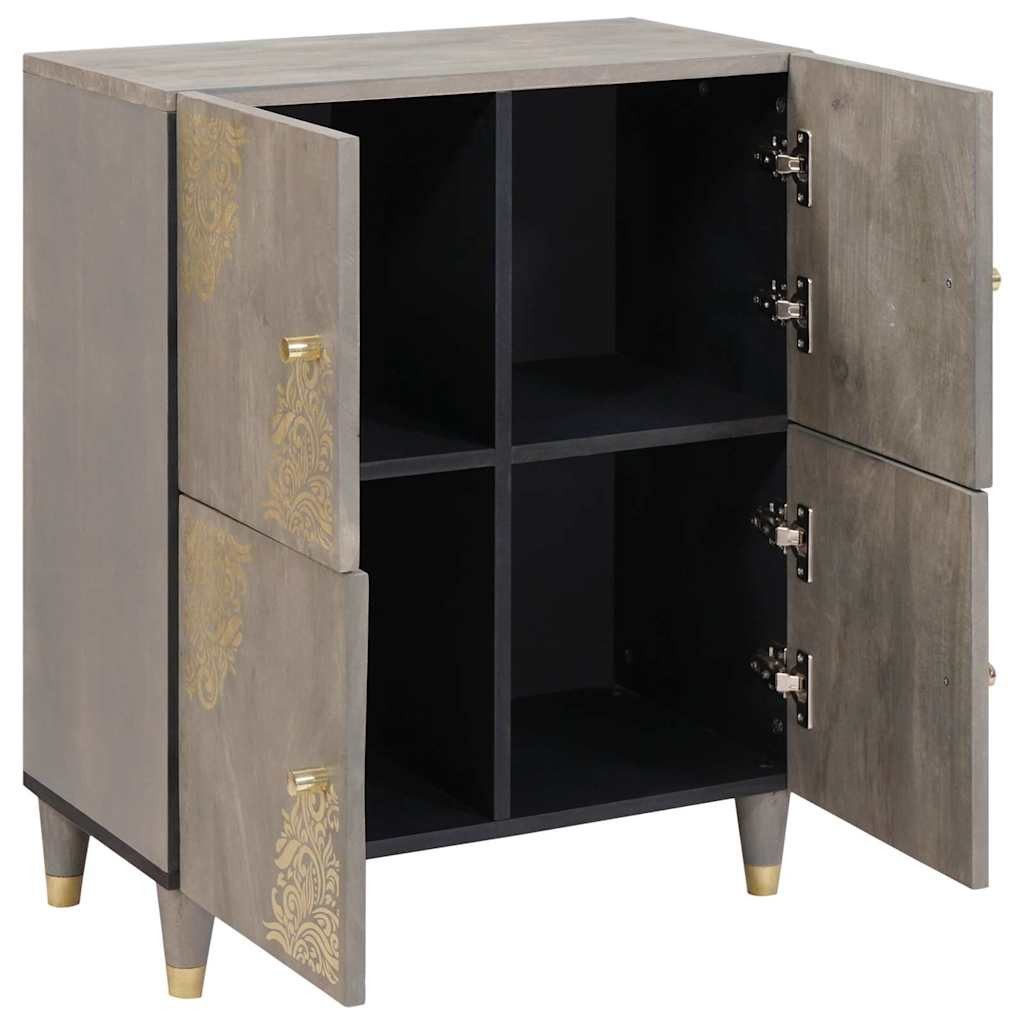 vidaXL Media-Regal Sideboard Grau und Gold günstig online kaufen