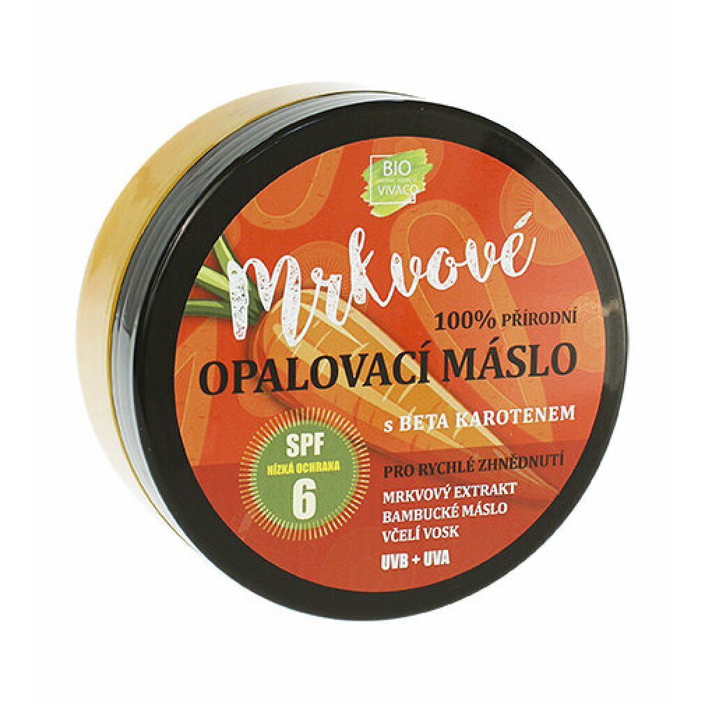 Vivaco Sonnenschutzcreme Bio Carrot Suntan Butter Spf 6 Prirodni Mrkvove Opalovaci Maslo