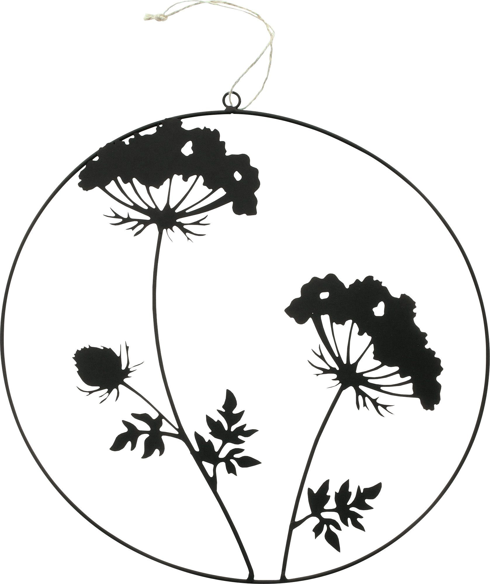 Dekovase Deko-Hänger "Blumen", Uni