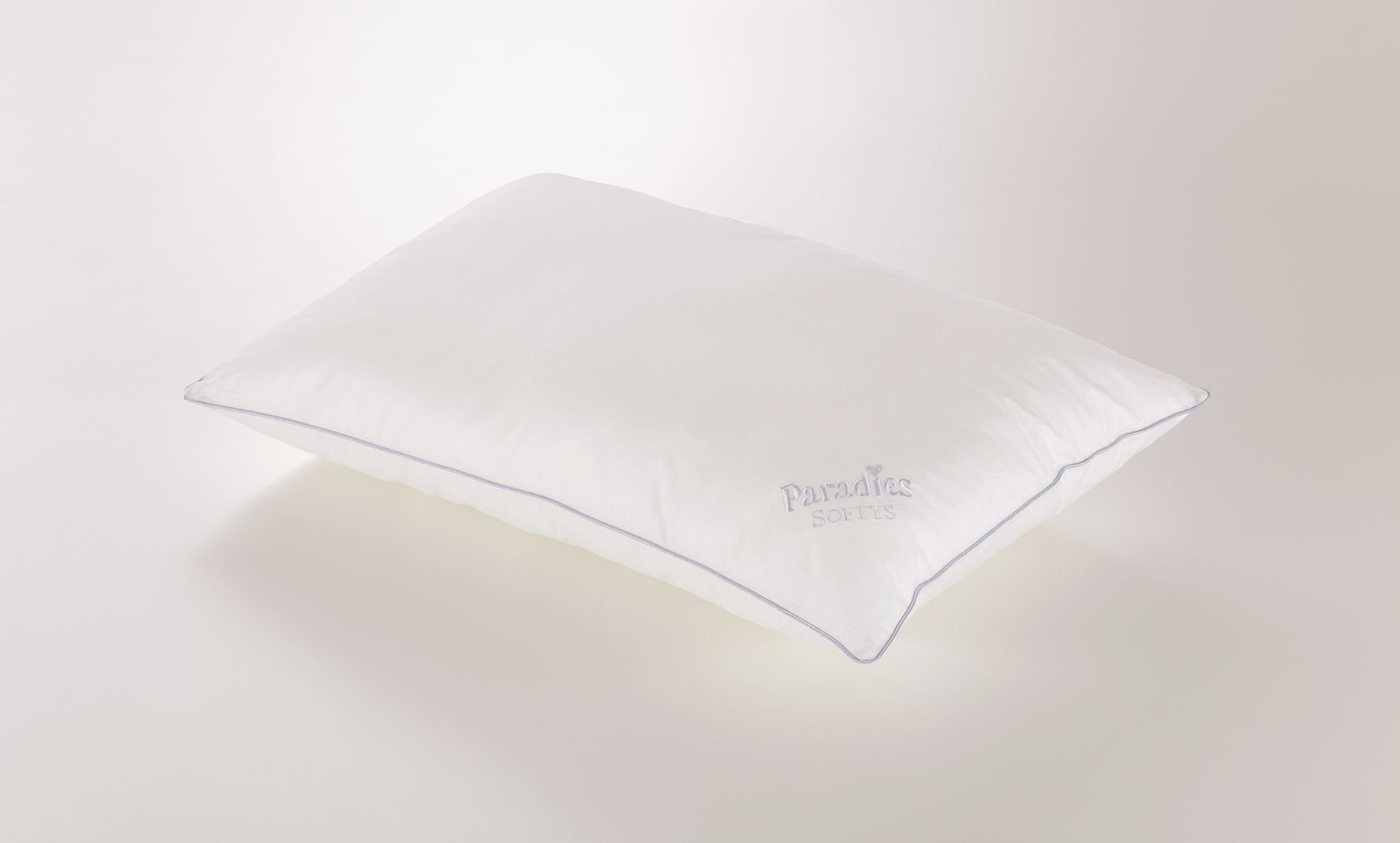 Paradies Microfaserbettdecke Paradies Kopfkissen SOFTY TIP BL 40x60 cm weiß Daunenkissen