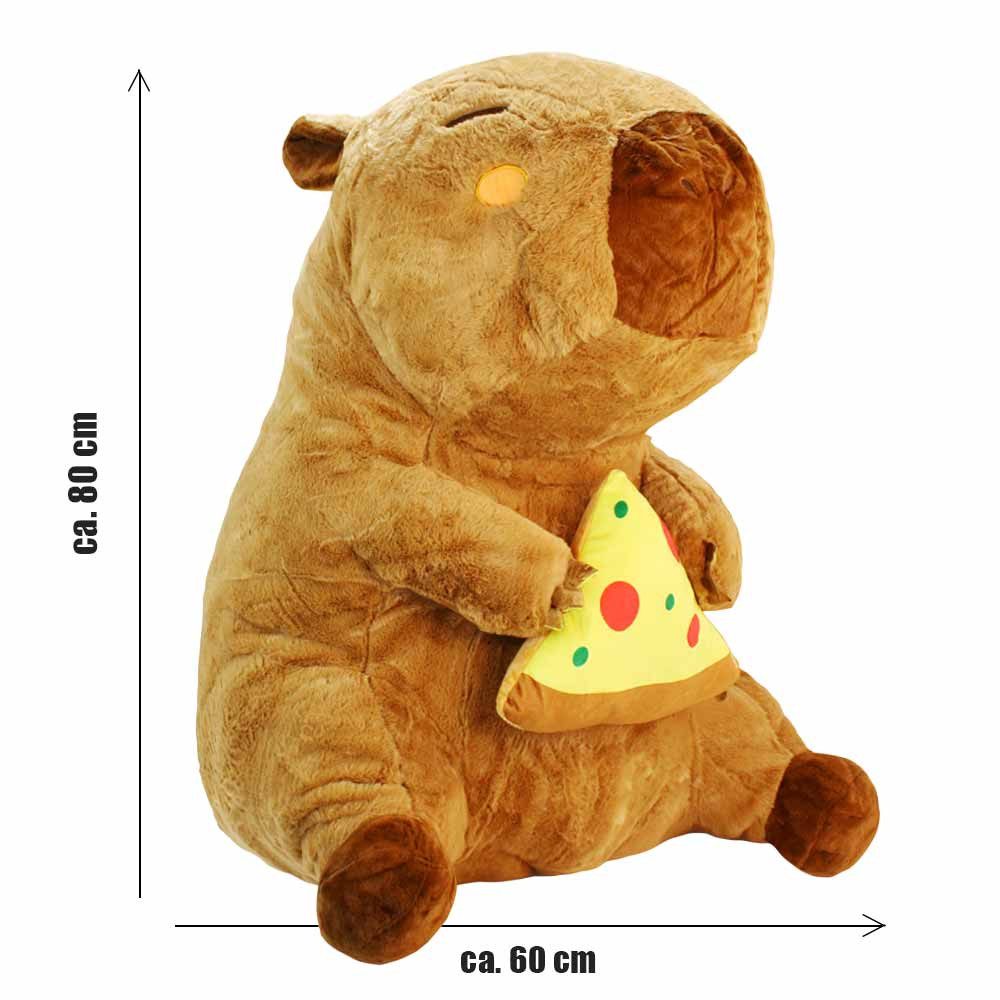 Landahl & Baumann Kuscheltier Capybara Kuscheltier XXL mit Snack - ca. 80 cm (1-St)