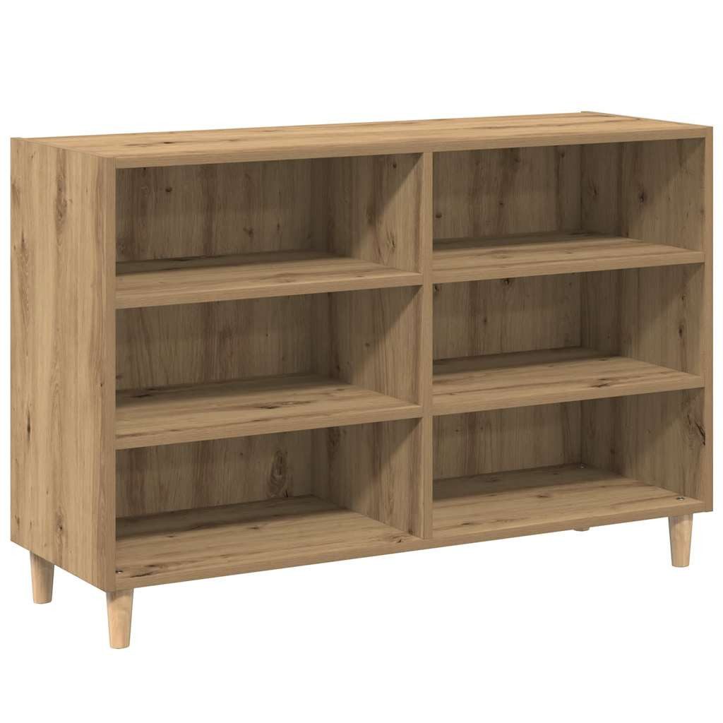 vidaXL Fächerschrank Sideboard Artisan-Eiche 103,5x35x70 cm günstig online kaufen