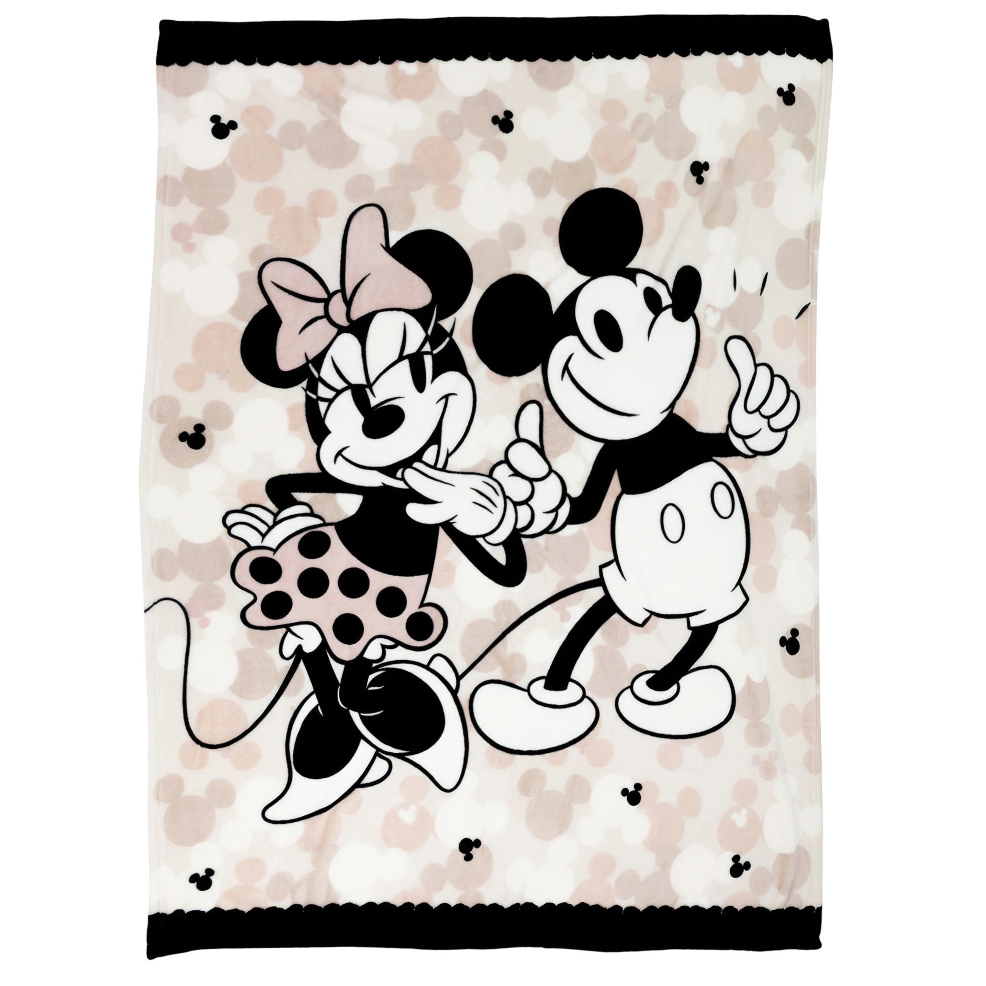 Wohndecke Disney Mickey Minnie Maus Flanell warme Kuscheldecke 130x160 cm, günstig online kaufen