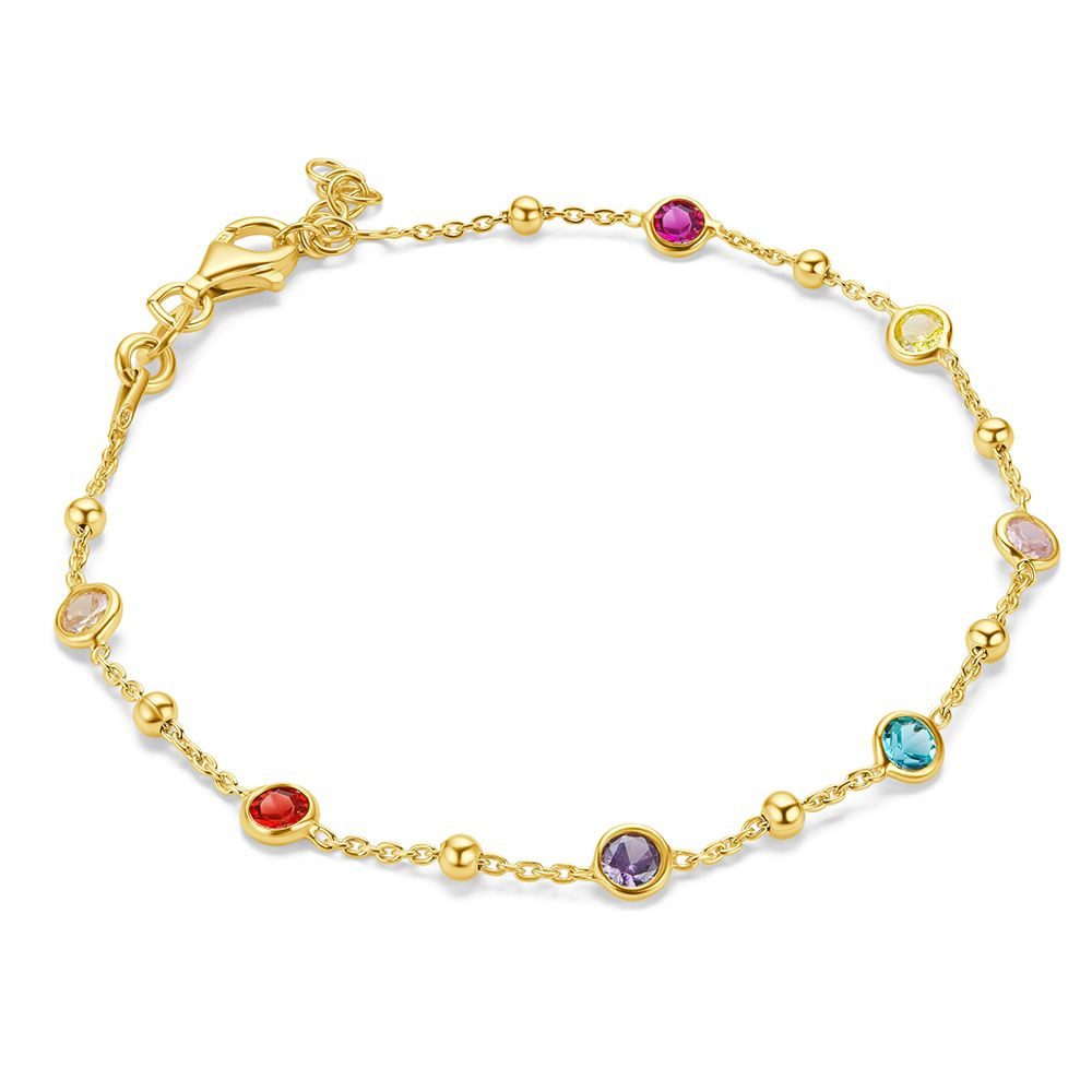 Miore Armband TA005SB - mit 7 Zirkonia in 925 Sterling Silber vergoldet 18K günstig online kaufen