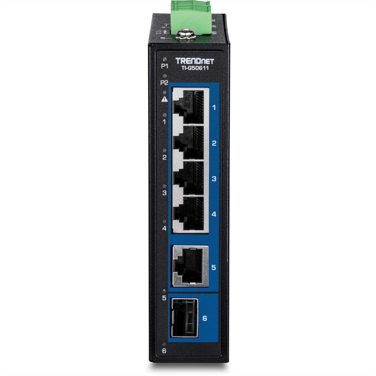 Trendnet TI-G50611 Industrial DIN-Rail Switch 6-Port 2.5G mit 10G Ports Netzwerk-Switch