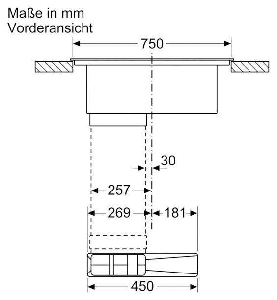 NEFF Kochfeld Dunstabzug mit T48CD7AX2