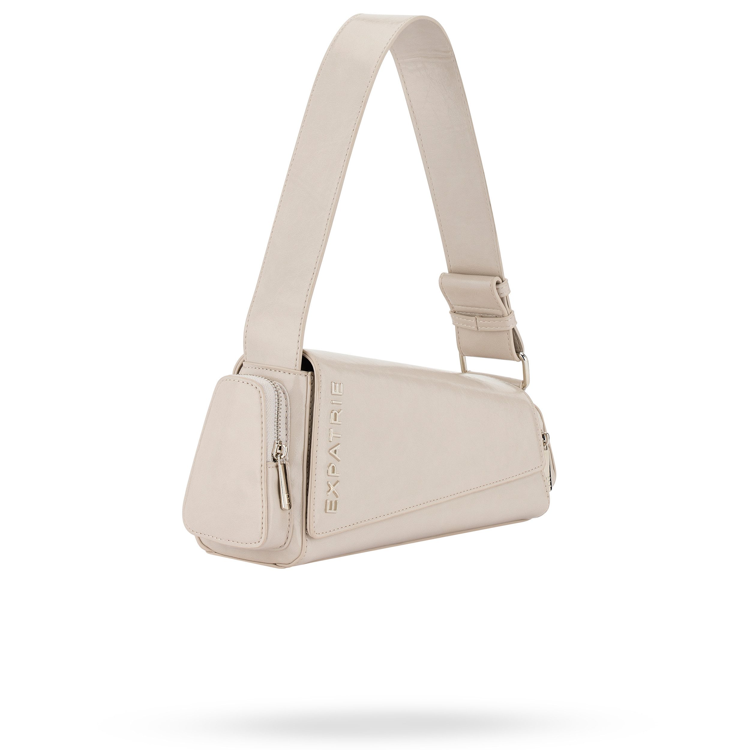 Expatrié Schultertasche Grace Schultertasche für Damen Retro (1-tlg), Vintage Handtasche im asymmetrischen Design, wasserabweisend