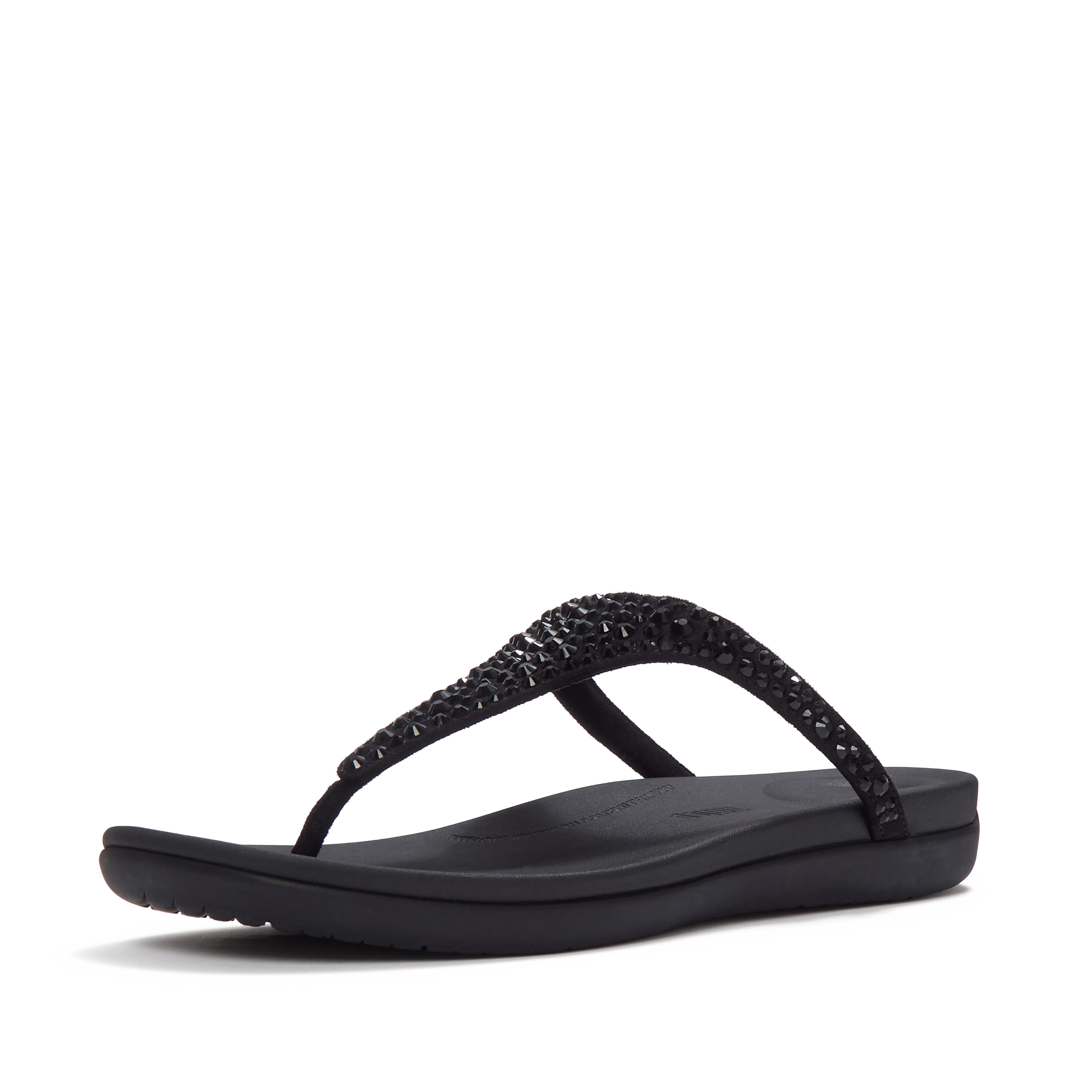 Fitflop SOLAY MIXED-CRYSTAL TOE-POST SANDALS Zehentrenner Dianette, Schlupfschuh, Sommerschuh mit edlem Glitter