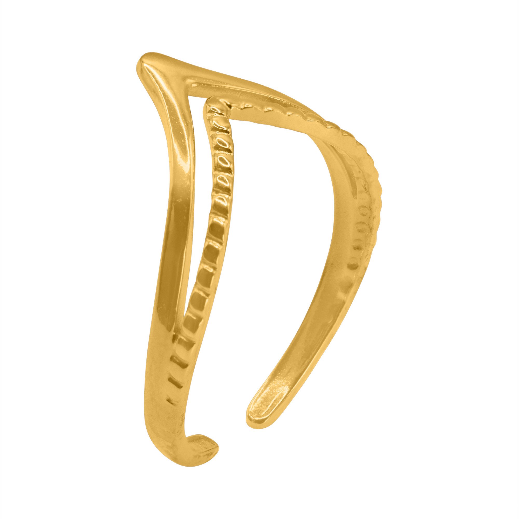 HEIDEMAN Fingerring Nolus goldfarben (Ring, 1-tlg., inkl. Geschenkverpackung), One Size Ring Frauen mehr
