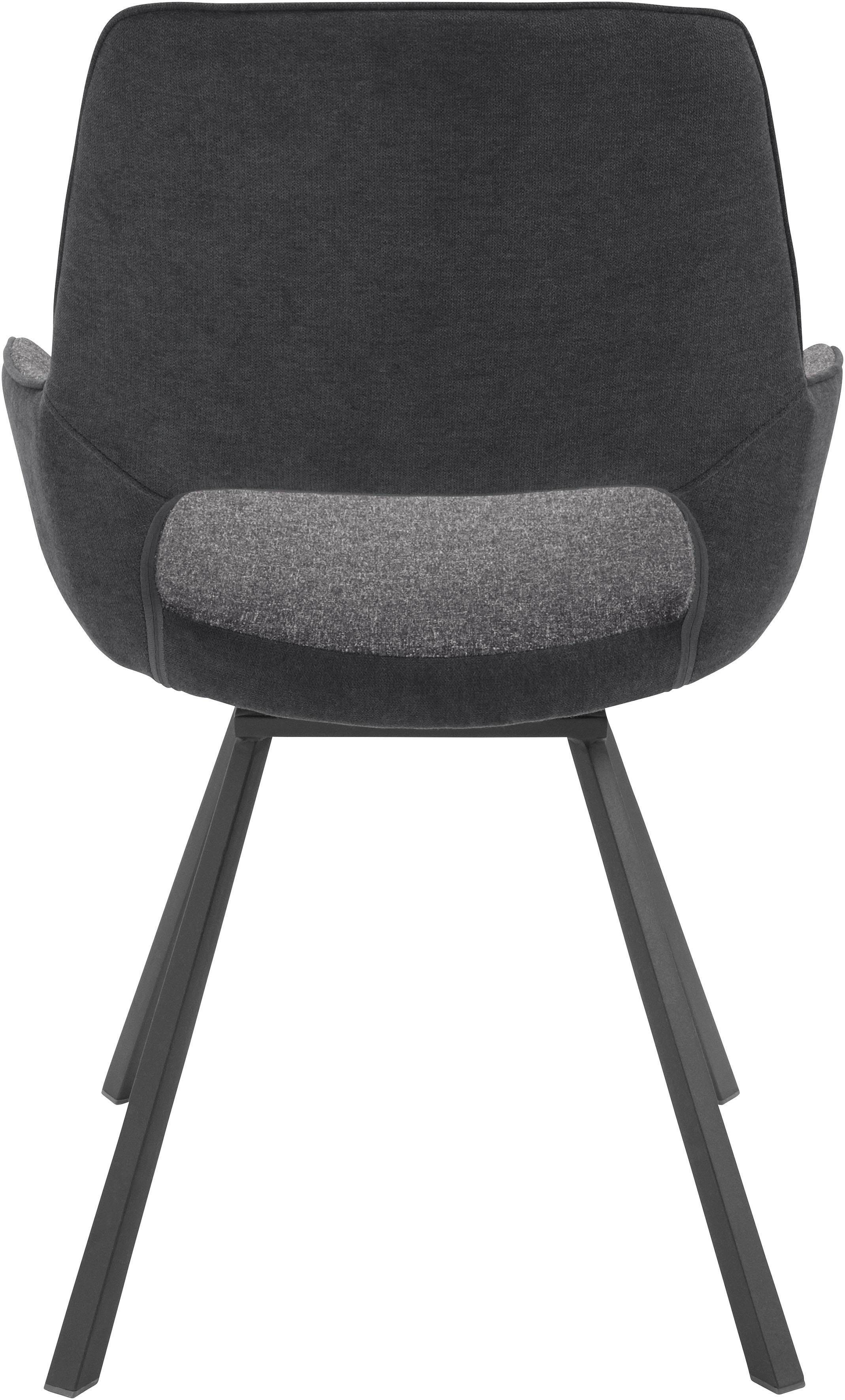 120 charcoal charcoal 4-Fußstuhl furniture Kg St), (Set, | Parana 2 Stuhl MCA belastbar bis