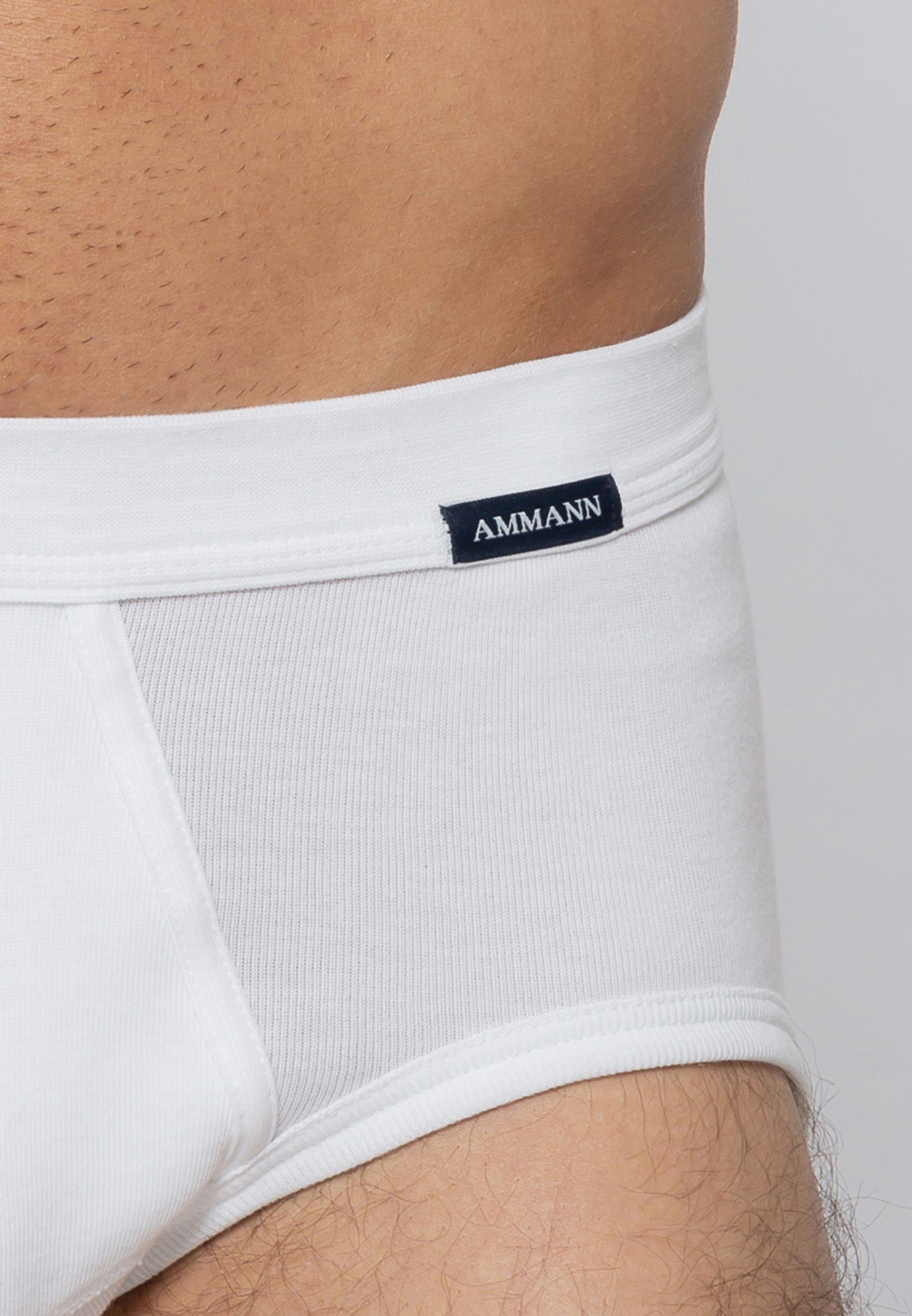 Ammann Slip 4er Mit Qualität Slip Eingriff Organic 4-St) - Unterhose - - / Feinripp (Spar-Set, Cotton Pack Feinripp Baumwolle